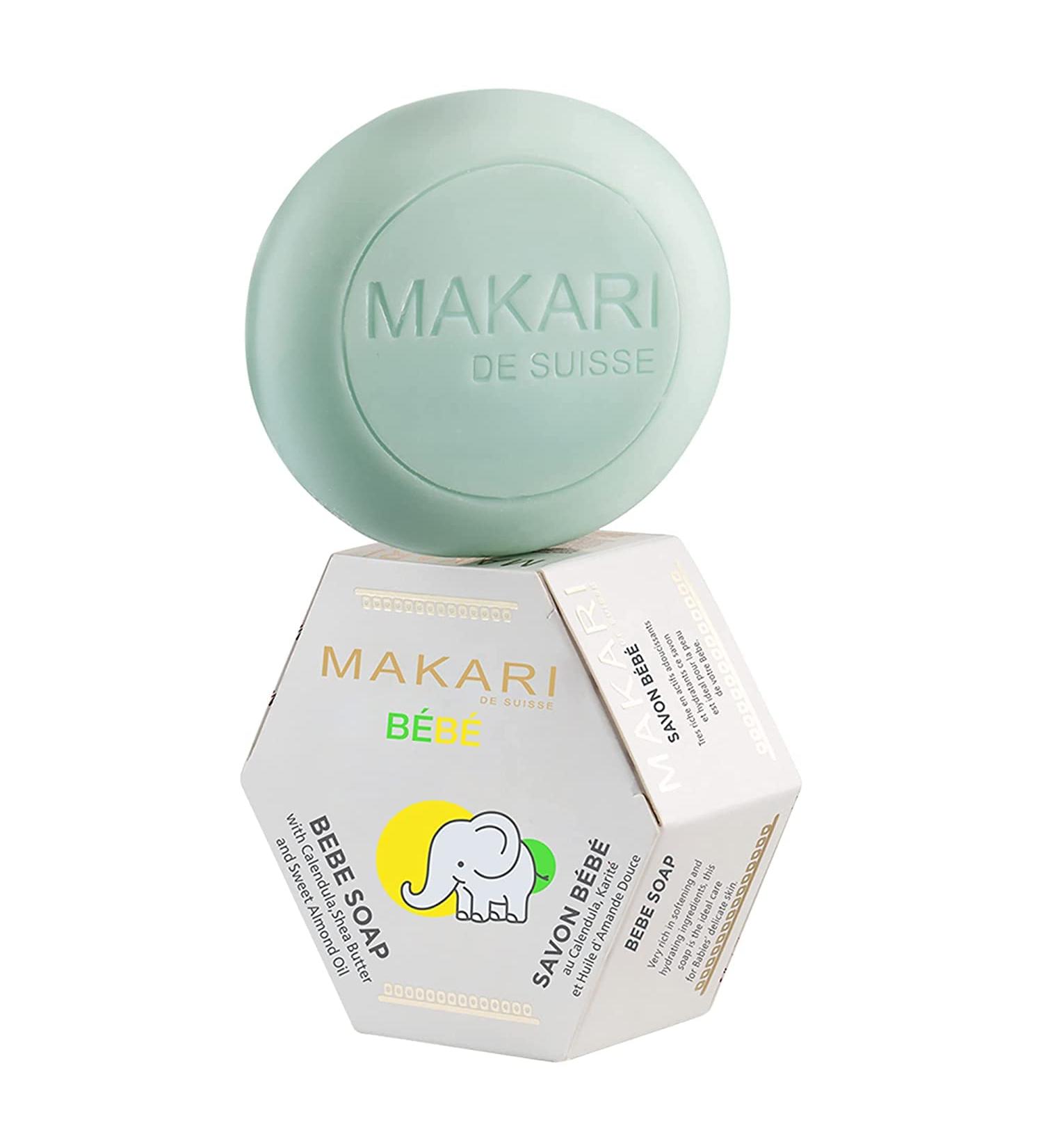Makari Baby Soap 5.4oz - Moisturizing Daily Bar for Delicate Skin with Shea Butter - Gentle Children's Bath Soap with Nourishing Botanicals - Buy Online on SooperMarket.com