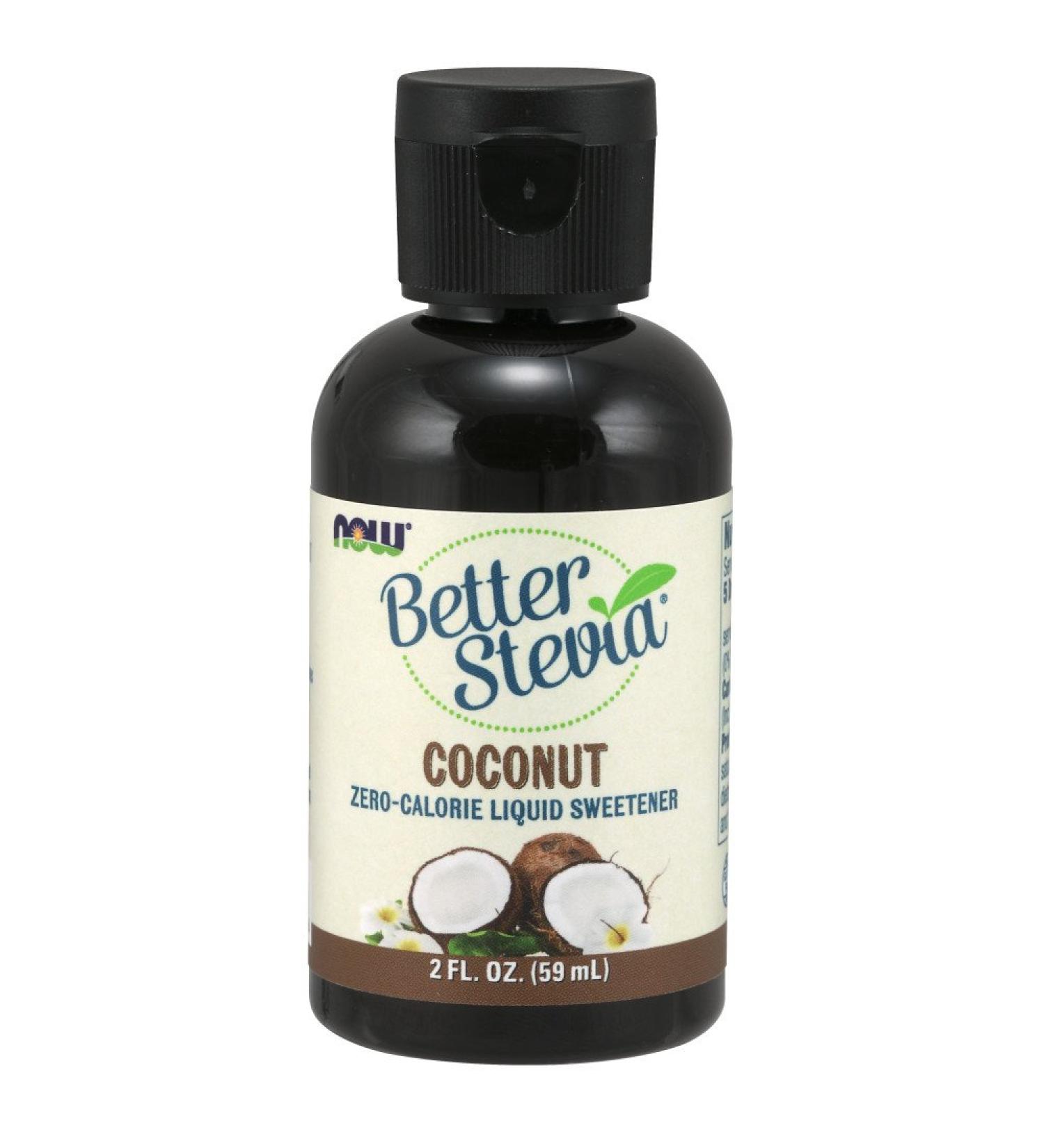 Now Foods Better Stevia Liquid Sweetener Coconut - Zero-Calorie, 2 fl oz - Buy Online on SooperMarket.com