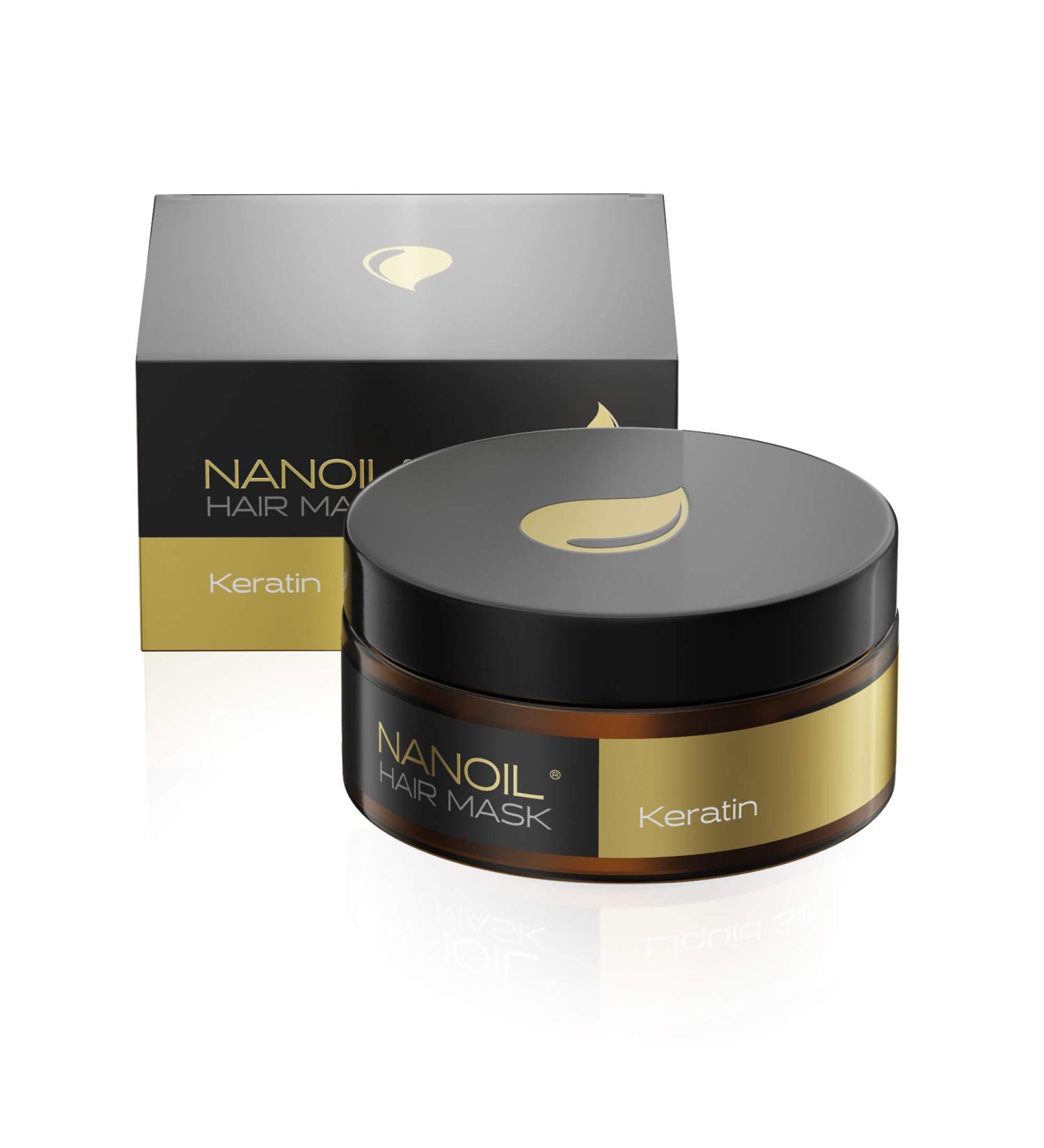 NANOIL Keratin Hair Mask 10fl oz - Revitalize and Strengthen Weak Hair - Buy Online on SooperMarket.com