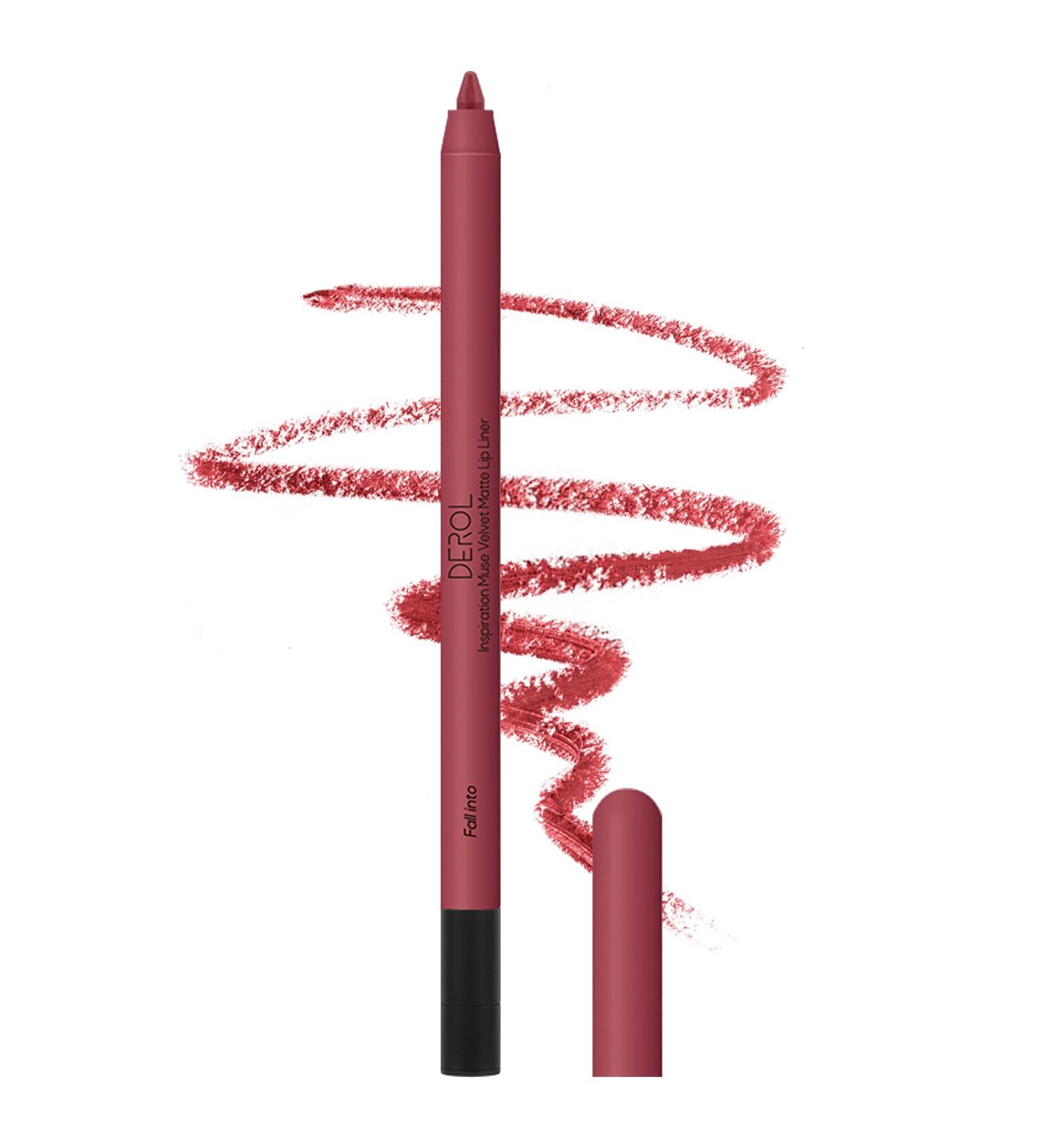 Long Lasting Waterproof Creamy Lip Liner Pencil - High Pigmented, Non-Fade, Non-Dry, Professional Makeup - 12 Hours Wear - Matte Lip Liner Pencil for Women (06 FALL INTO) - Buy Online on SooperMarket.com