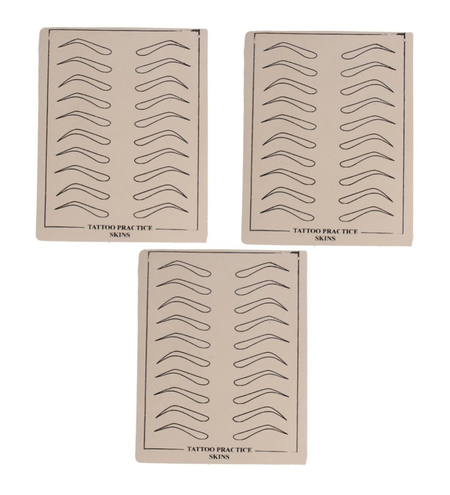 Beavorty 18 Sheets Eyebrow Microblading Skin Vehicle Grab Handles Eyebrow Training Skin Practice Skin - Buy Online on SooperMarket.com