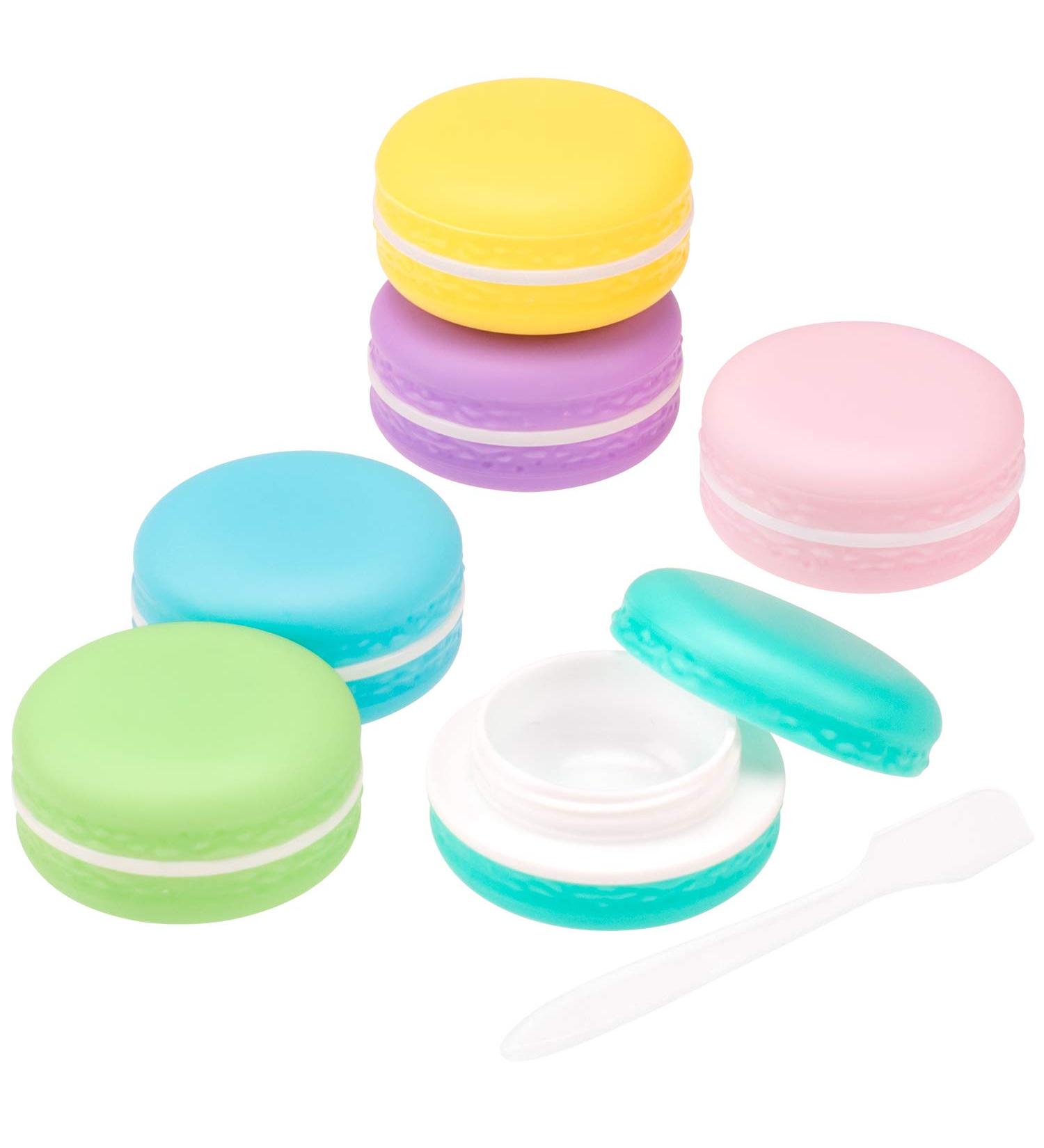 6 x Leak-Proof Macaroon Cosmetic Containers - Travel Storage (10ml) | Perfect for International Shipping - Buy Online on SooperMarket.com