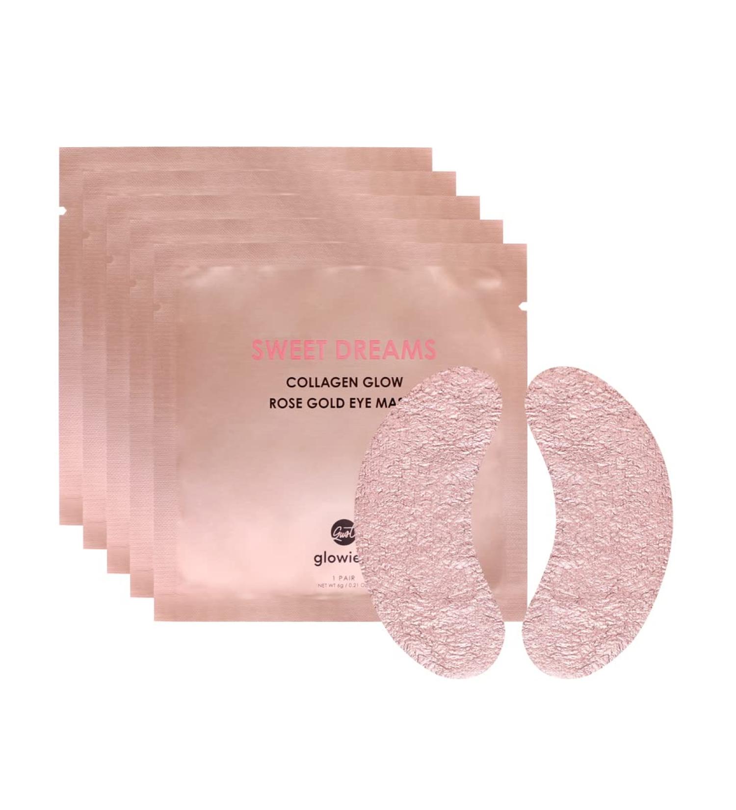 Sweet Dreams Collagen Glow Rose Gold Eye Masks - Under Eye Patches for Dark Circles & Wrinkles with Collagen, Niacinamide, Hyaluronic Acid & Peptides - Buy Online on SooperMarket.com