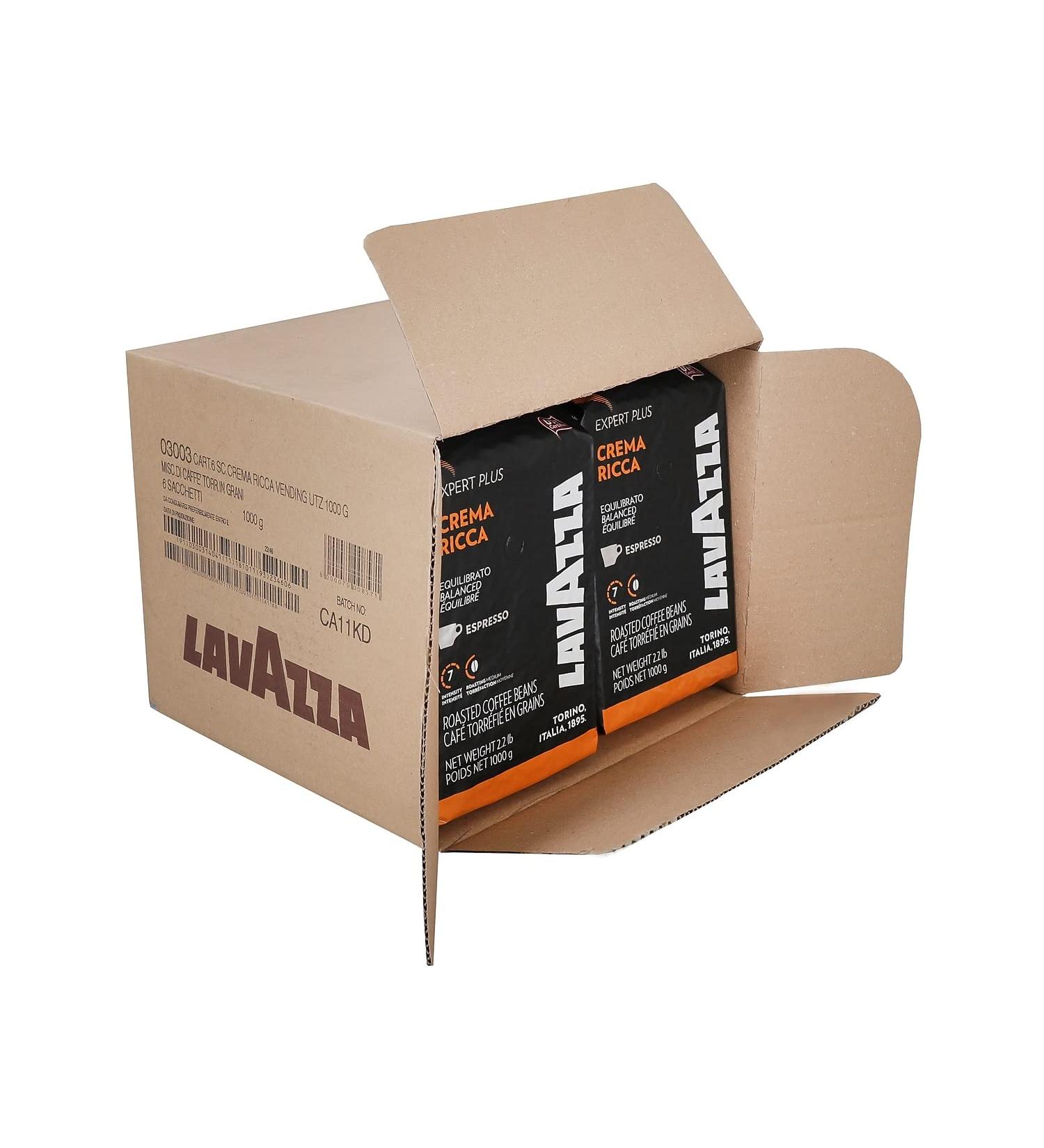 Lavazza Crema Ricca UTZ Coffee Beans 1kg - Rich and Smooth Flavor - 1 Pack - Buy Online on SooperMarket.com