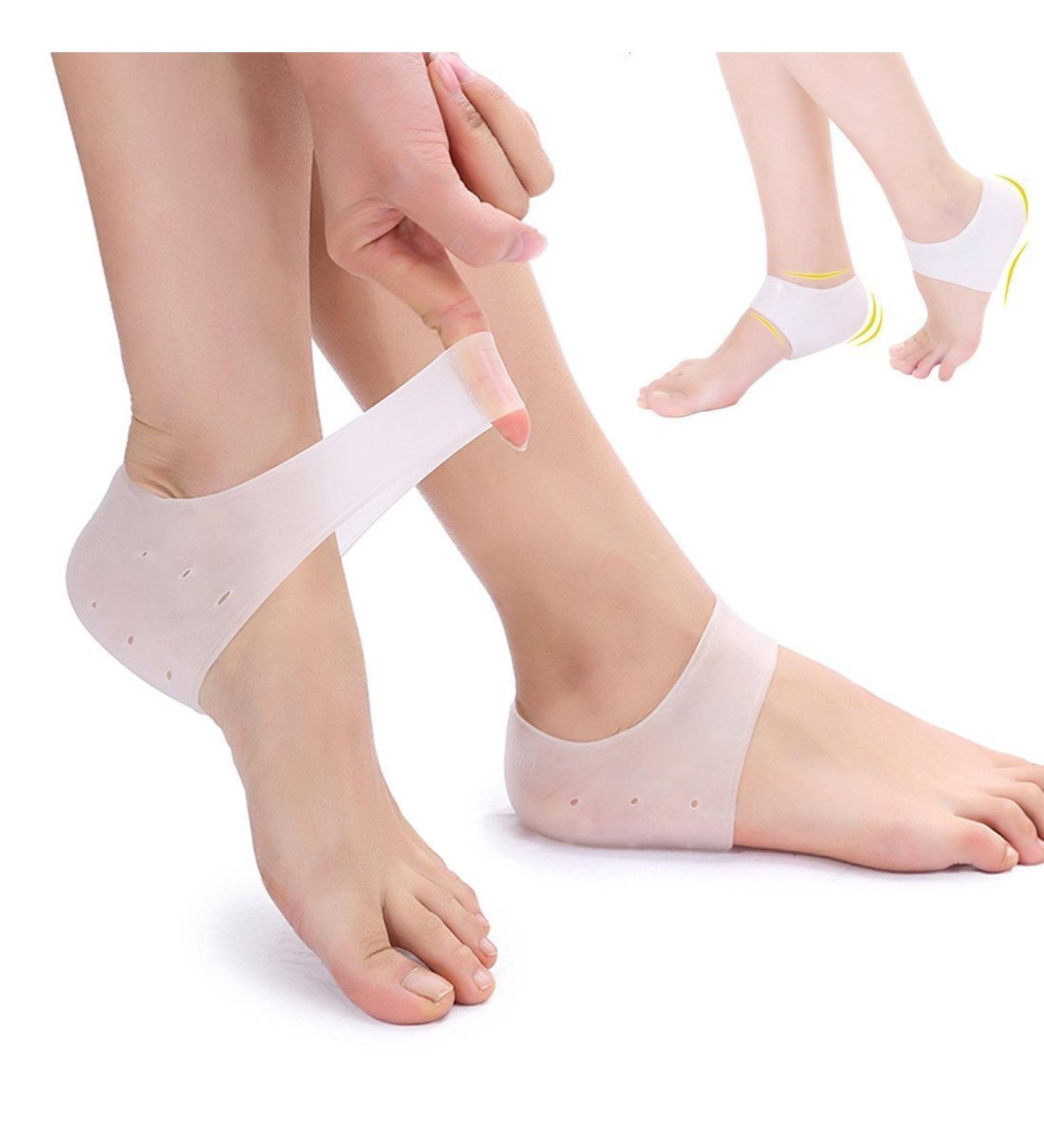 JIAHAO 4x Foot Protector - Gel Heel Cushion Pads & Moisturizing Socks for Ultimate Comfort | International Shipping Available - Buy Online on SooperMarket.com