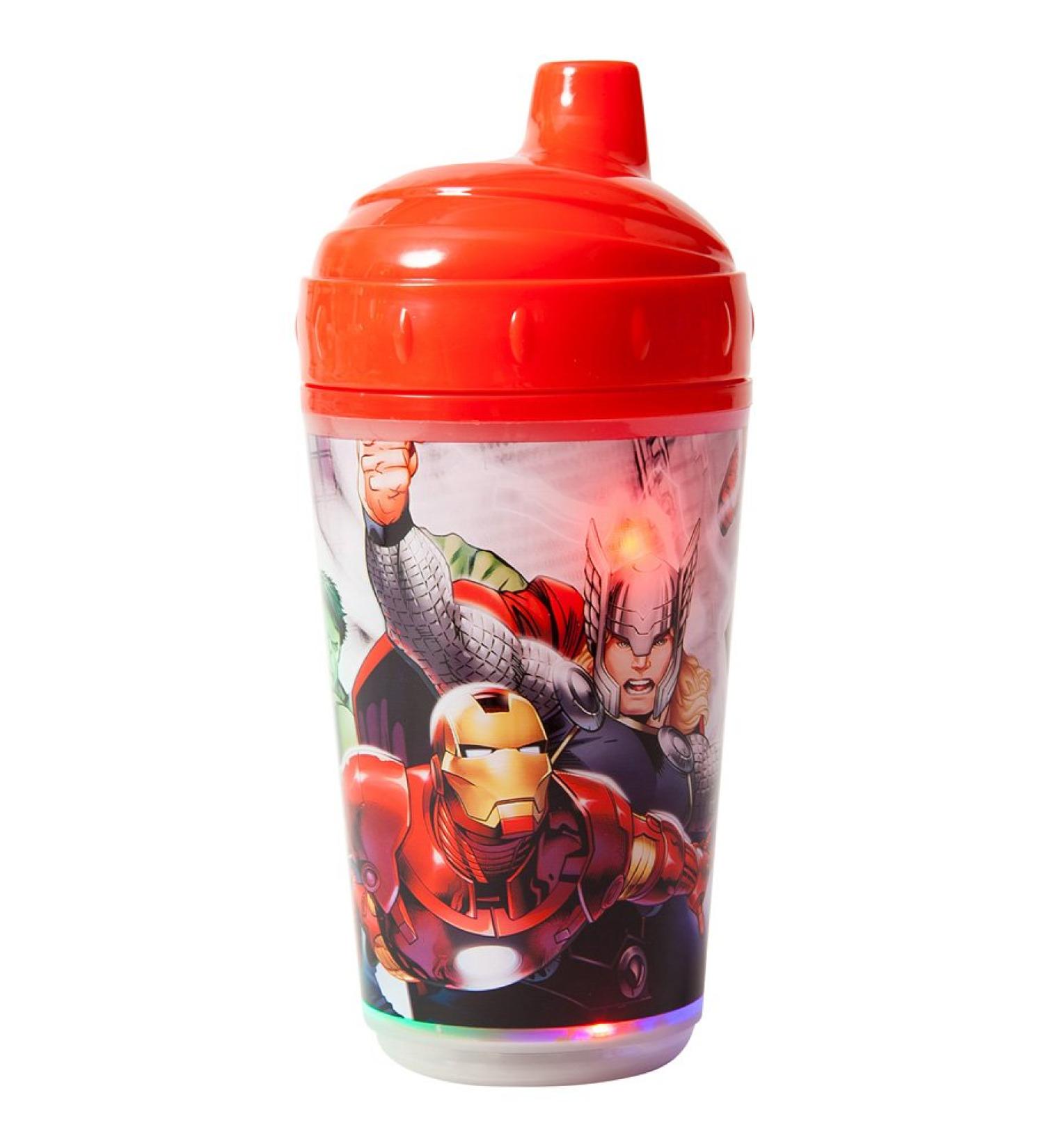 Marvel Avengers LED Light Up Sip Cup - Red | Double Wall Design - Buy Online on SooperMarket.com