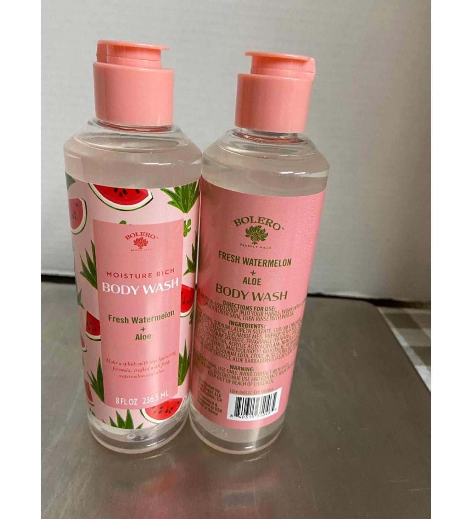 Fresh Watermelon + Aloe Body Wash (2 EA 8 oz)
