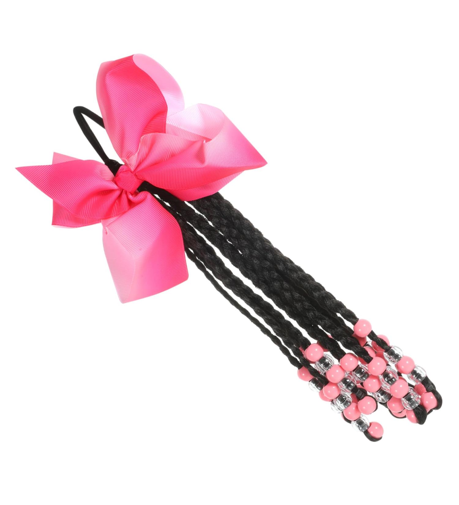 BCOATH Ponytail Beads and Dreadlocks Cosplay Hair Accessory Braided Ponytail Bow Braid Wig Women Braided Hair Extensions Colored Hair Extensions for To Weave Headband Child Chemical Fiber - Buy Online on SooperMarket.com