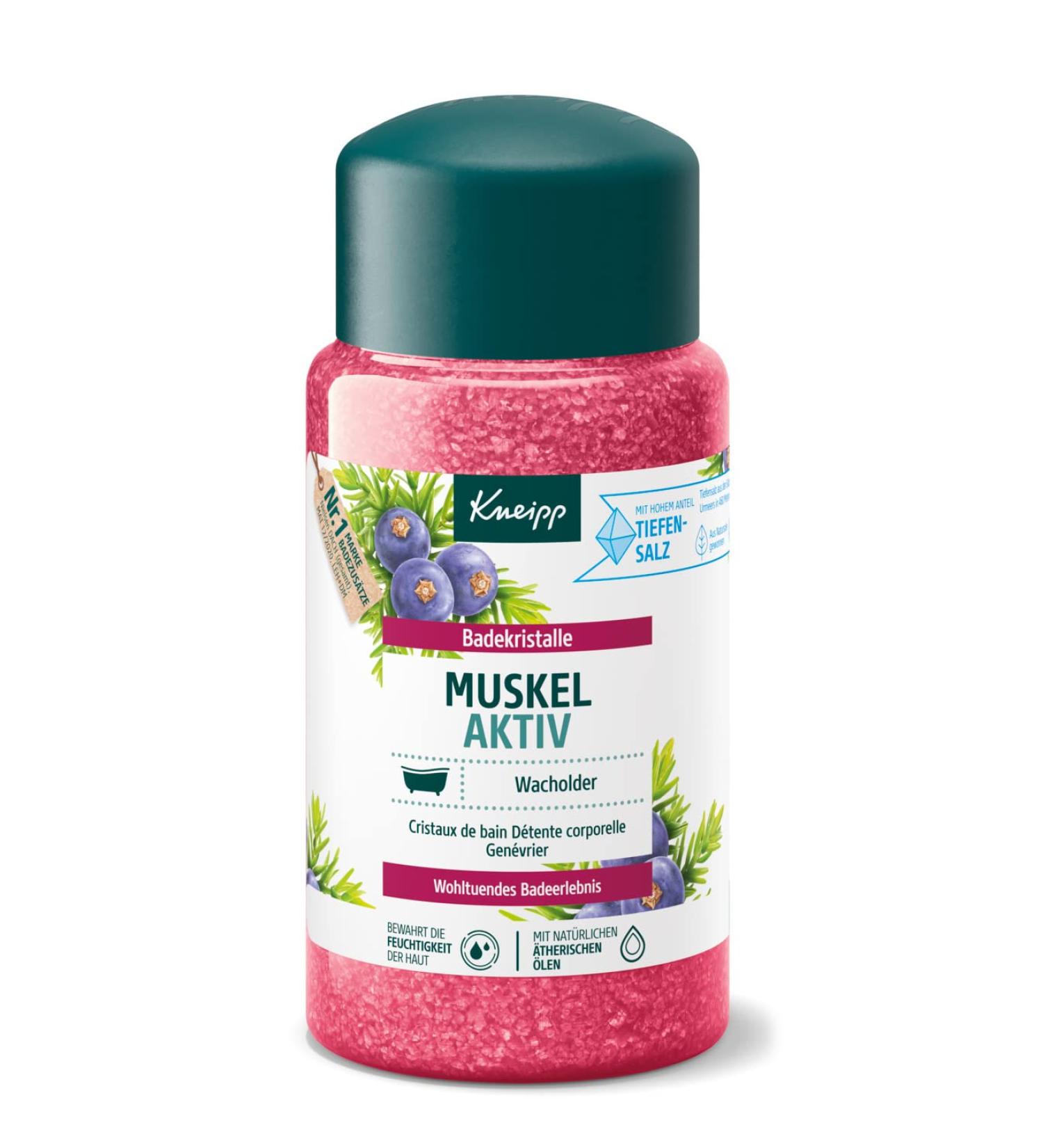Kneipp Bath Crystals Muscle Active 600g - Relaxing Soak for Tired Muscles | International Shipping Available - Buy Online on SooperMarket.com
