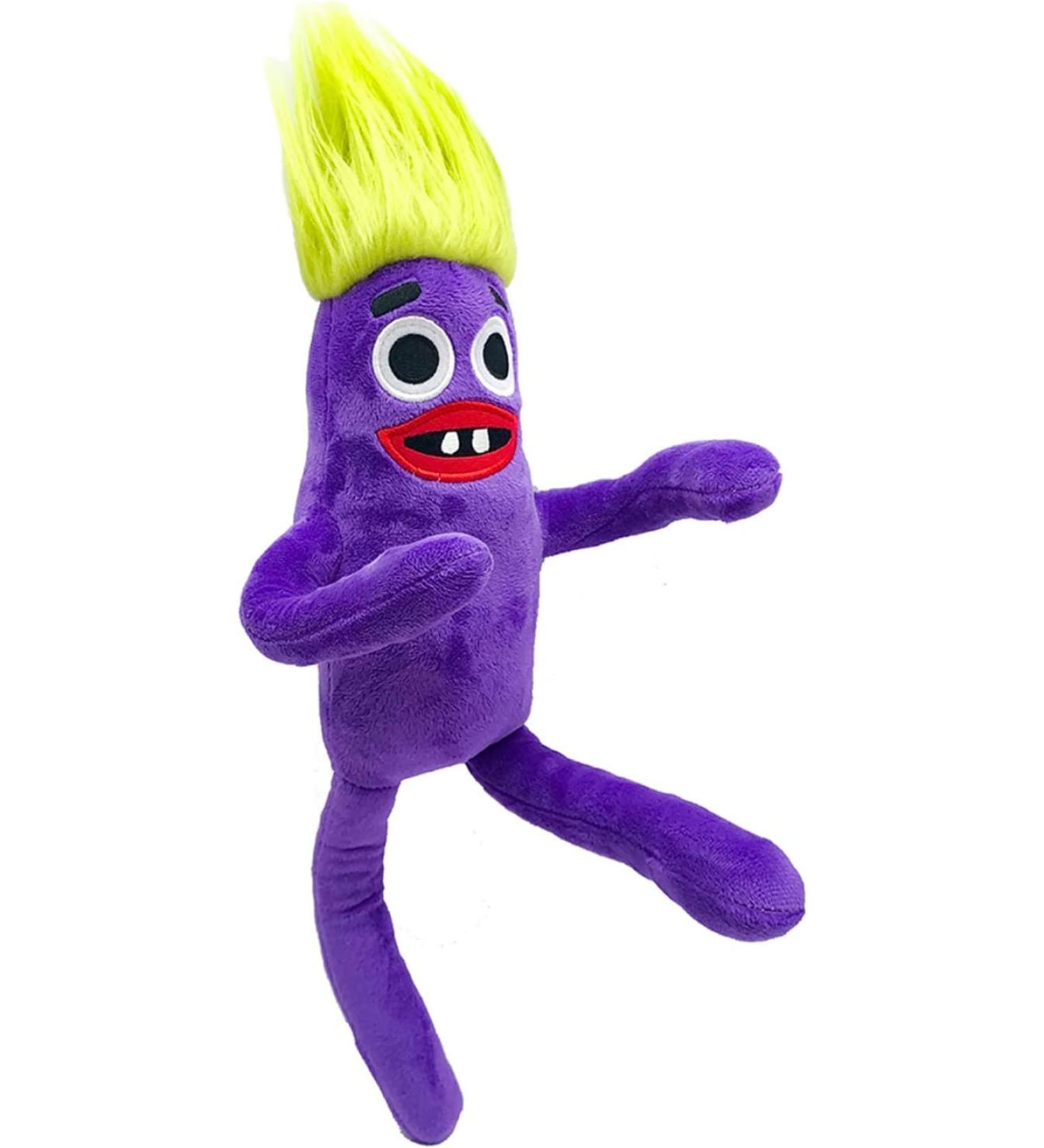 Sausage Purple Plush Toy - Rainbow Friends Cartoon Character | Soft Squishy Stuffed Doll for Kids | Ideal Squishmallow Teddy Pillow Figure Toy - Buy Online on SooperMarket.com