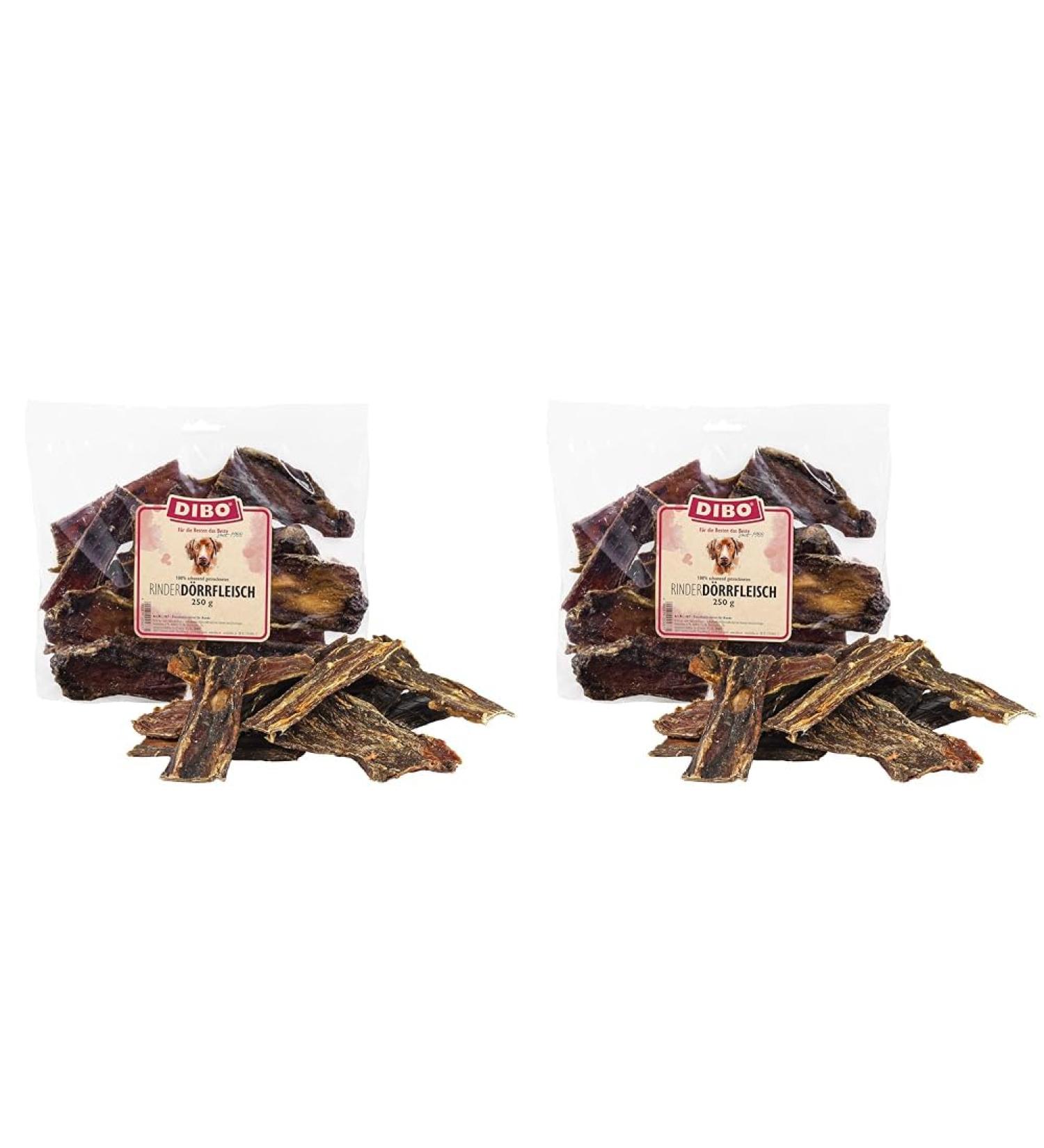 Buy Dibo D rrfleisch 250g - Natural Dog Treats & Chewing Snacks (Pack of 2) | Chemical-Free Quality Dog Food - Buy Online on SooperMarket.com