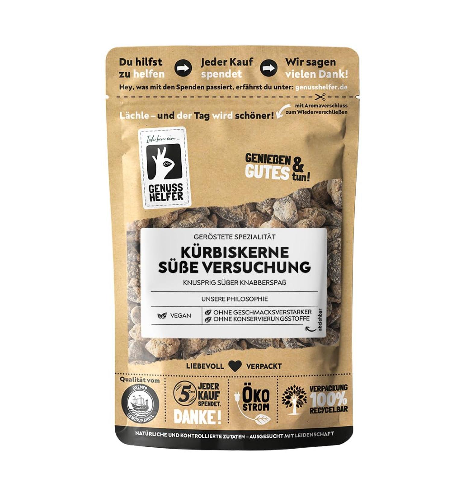 Bremer Spice Trade Pumpkin Skirts - Sweet Temptation Crispy-Sweet Vegan Nibbles 100g Salty & Sugar | International Shipping - Buy Online on SooperMarket.com
