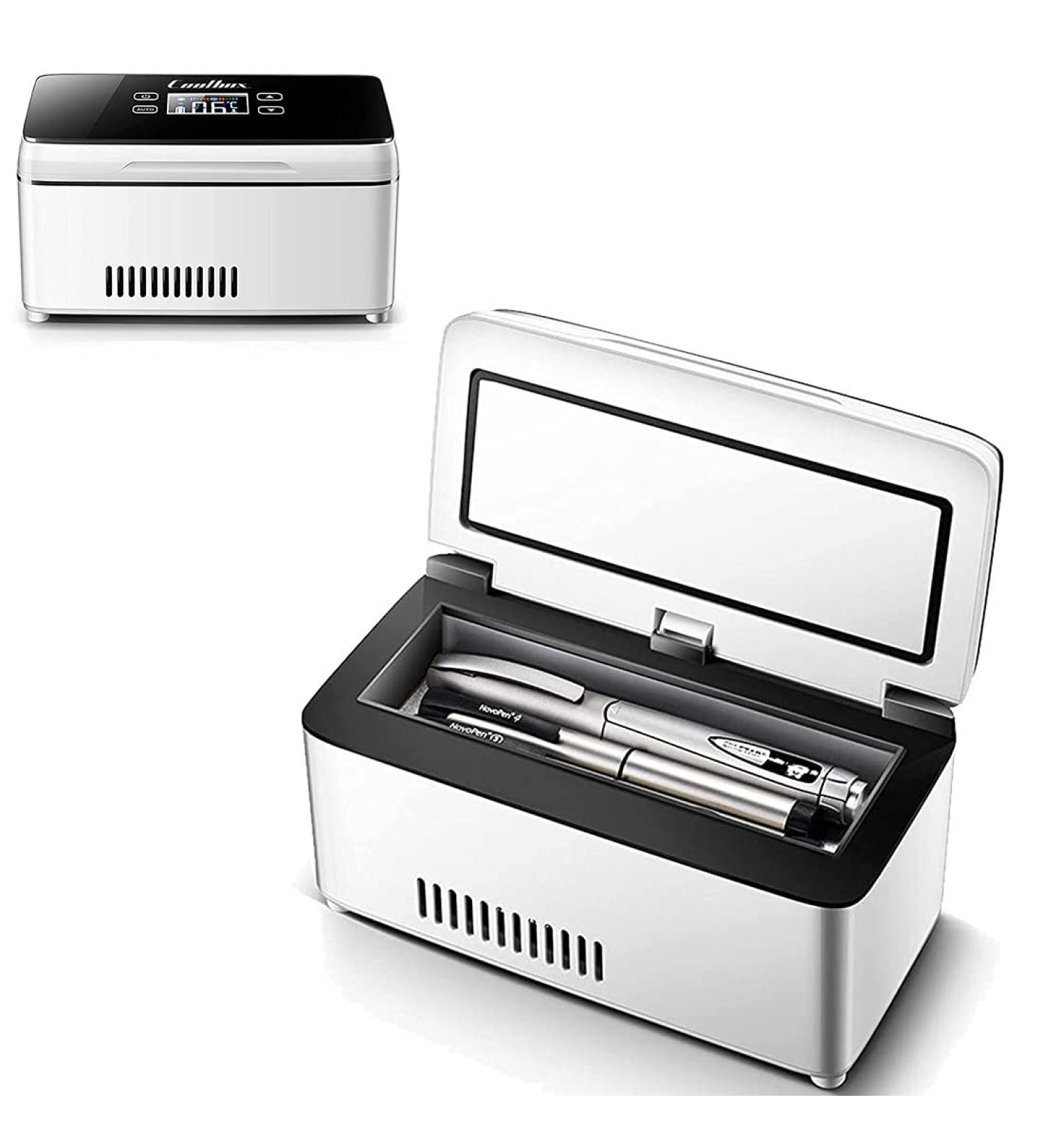 Portable Insulin Cooler Refrigerated Box Rechargeable LCD Display 2-8 Car Insulin Cooler Mini Constant Temperature Refrigerator for Home Car Travel Camping 3*Battery - Buy Online on SooperMarket.com