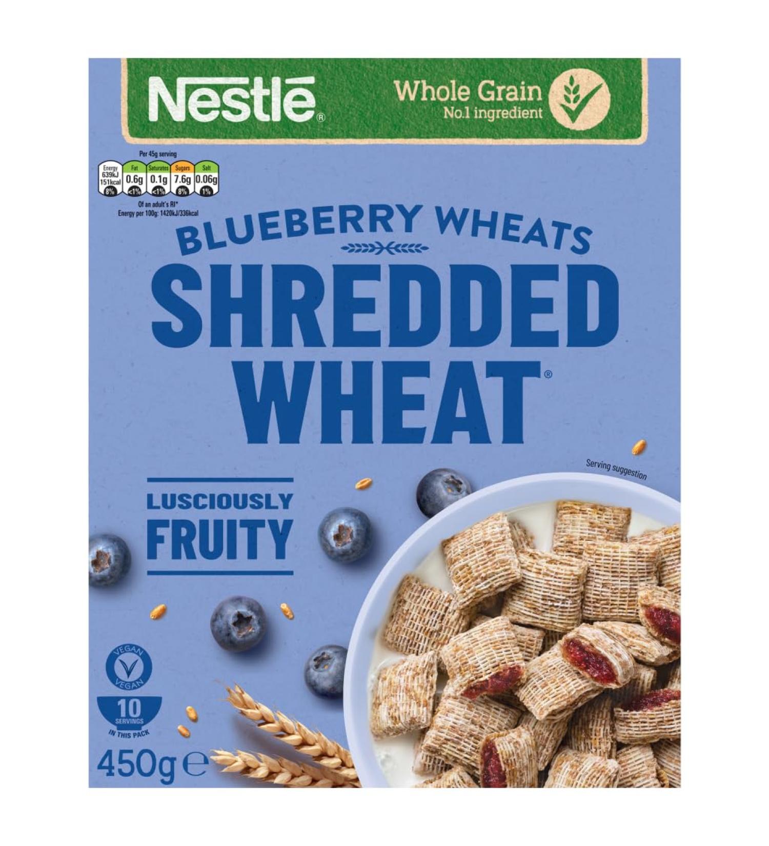 Nestl Shredded Wheat Blueberry Wheats 450g
