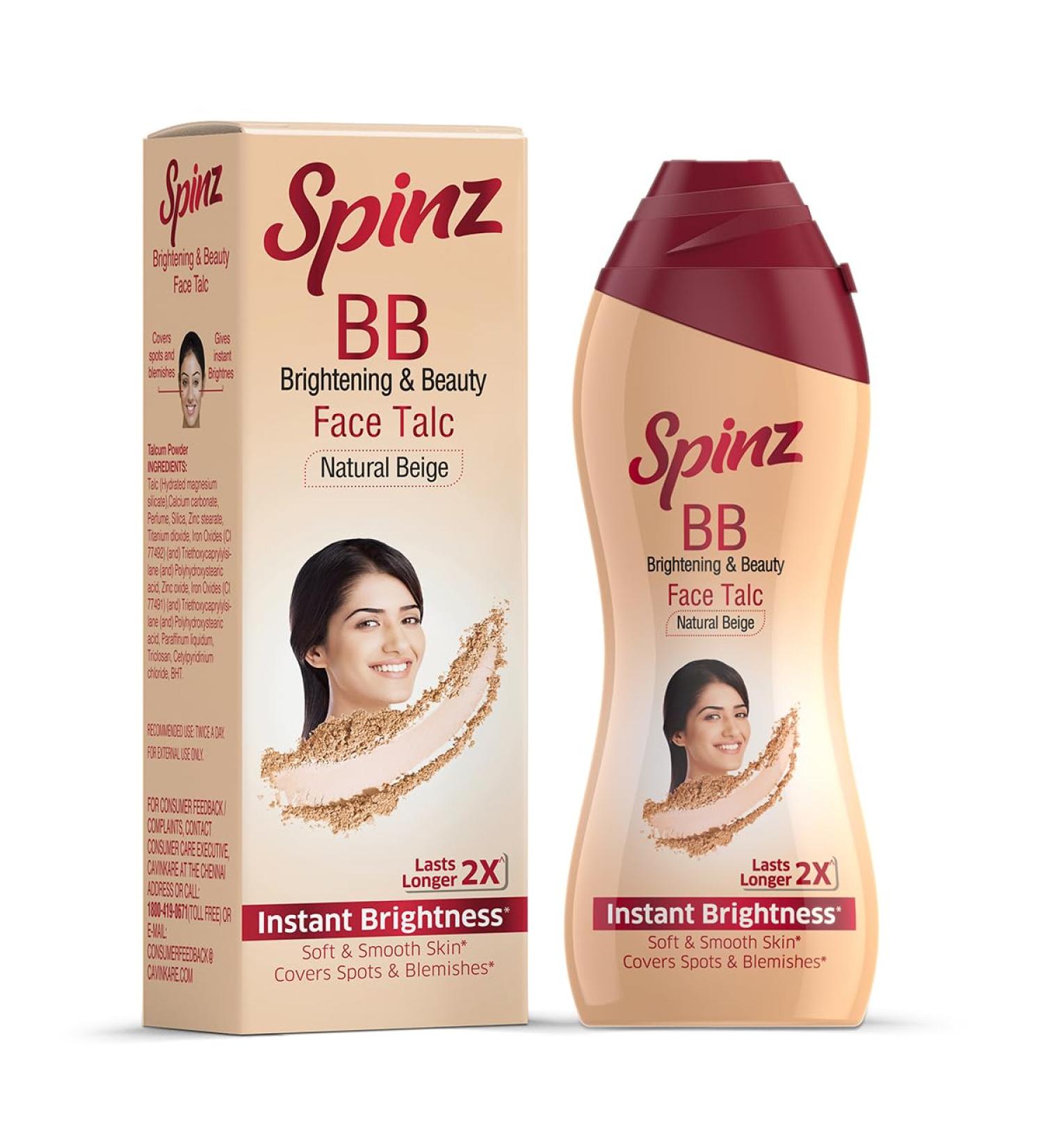 Buy Spinz BB Talc 100g - Instant Glow for Spots & Blemishes | International Shipping Available - Buy Online on SooperMarket.com
