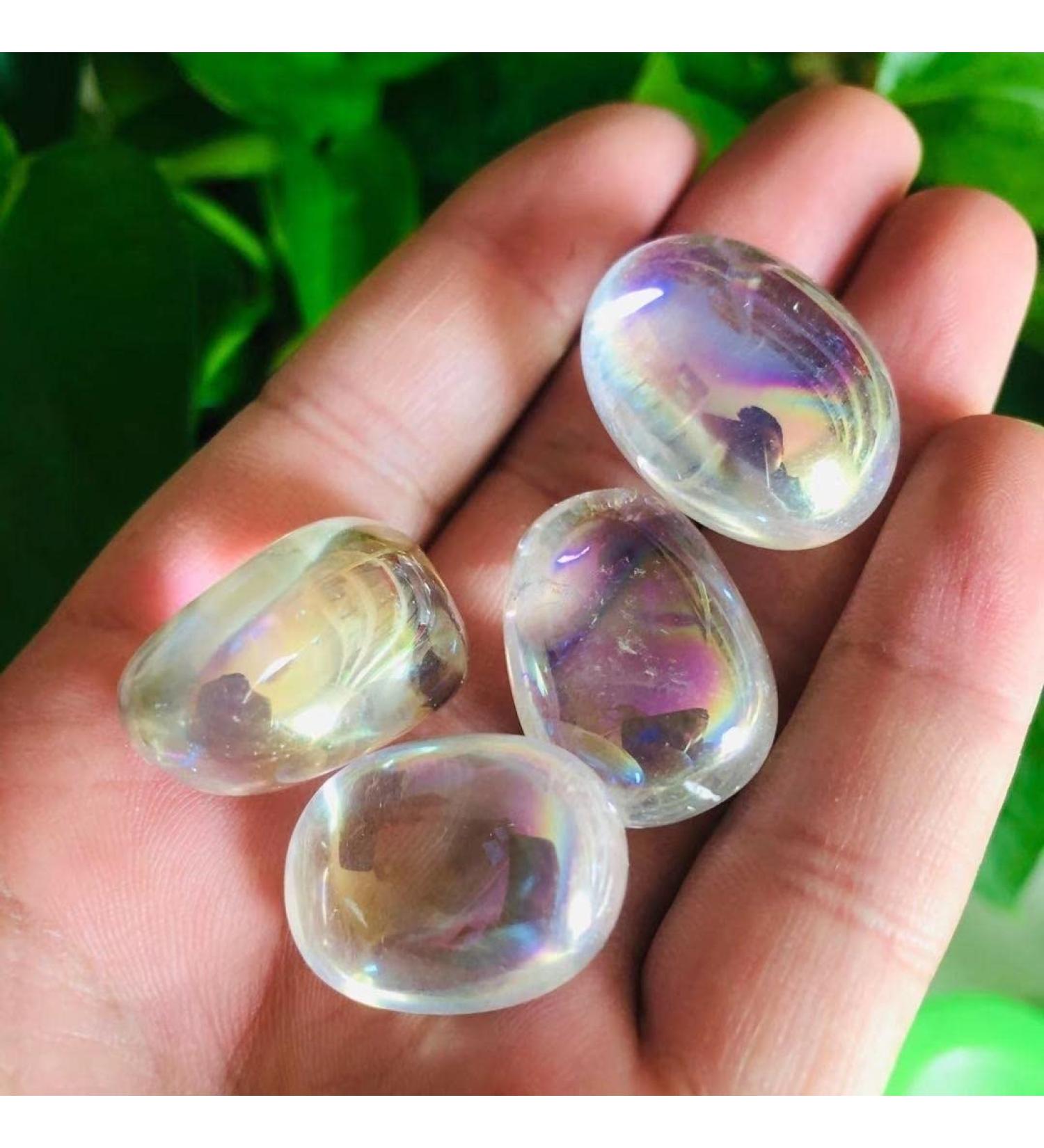 Natural Crystals and Stones 17mm-25mm Natural Spiritual Quartz Aura Crystal Stone Gravel 4pc for Decoration kaixun - Buy Online on SooperMarket.com