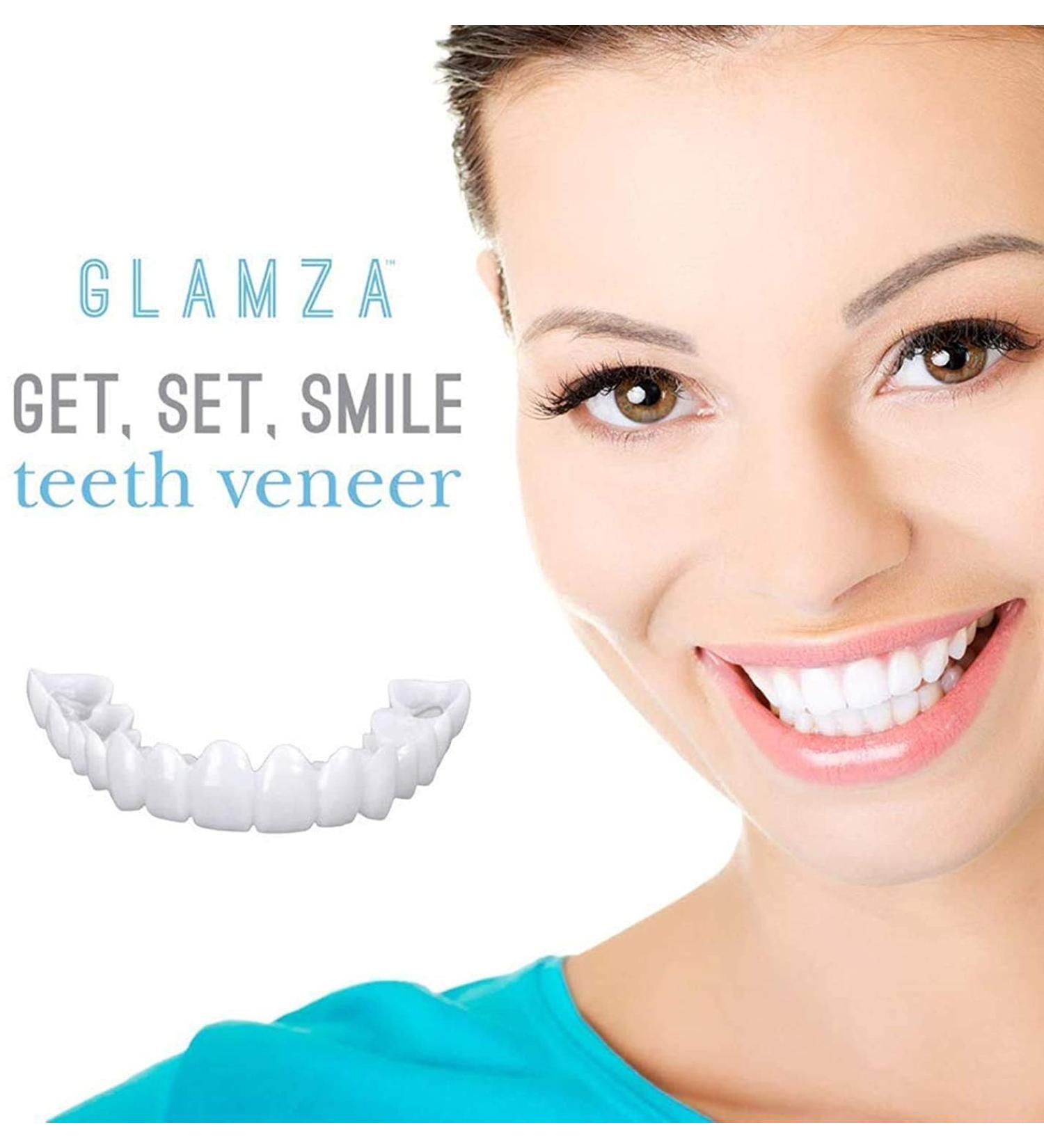 Tistics False Teeth Veneers | Temporary Dentures & Immediate Veneers | Cosmetic Tooth Solutions | Tooth Whitening for Men & Women - 2 Pairs - Buy Online on SooperMarket.com