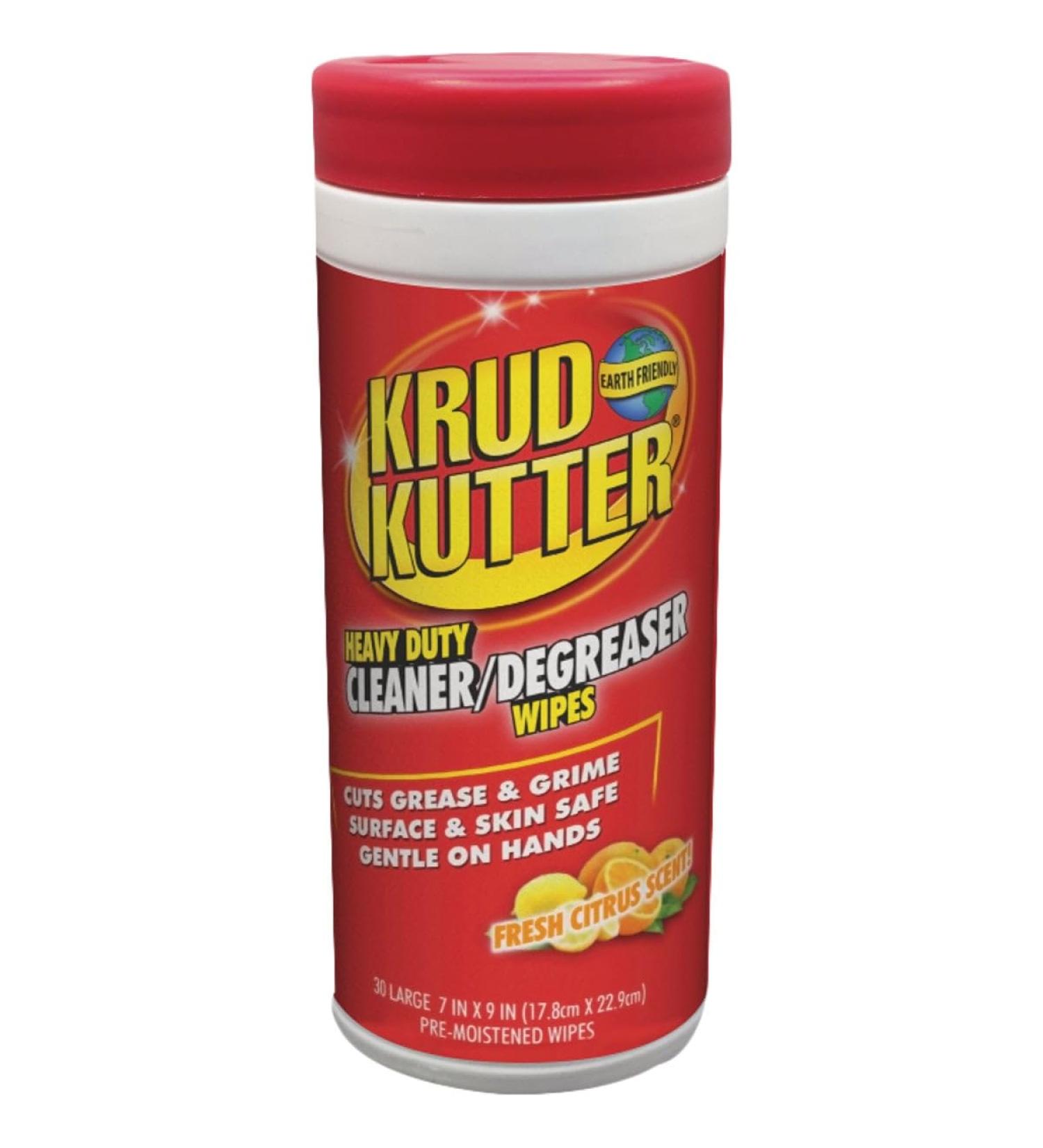 KRUD KUTTER 346527 Heavy Duty Cleaner / Degreaser Wipes (30 Sheets)