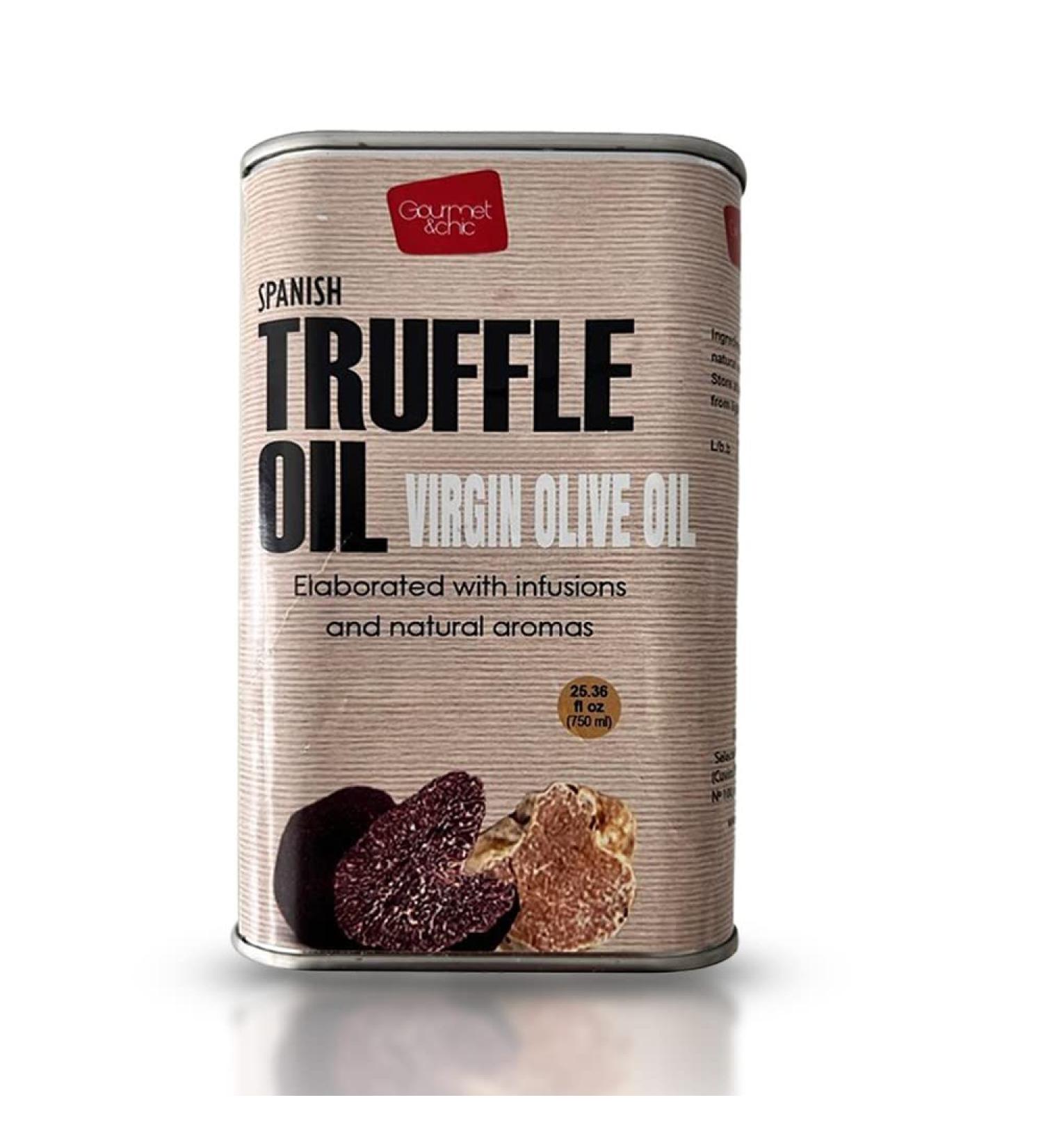 Artisan Truffle Oil - 750ml (25.36 Fl Oz) Non Concentrate, Real Black Truffle Infused Olive Oil for Gourmet Cooking, Dressing, Marinade - Buy Online on SooperMarket.com