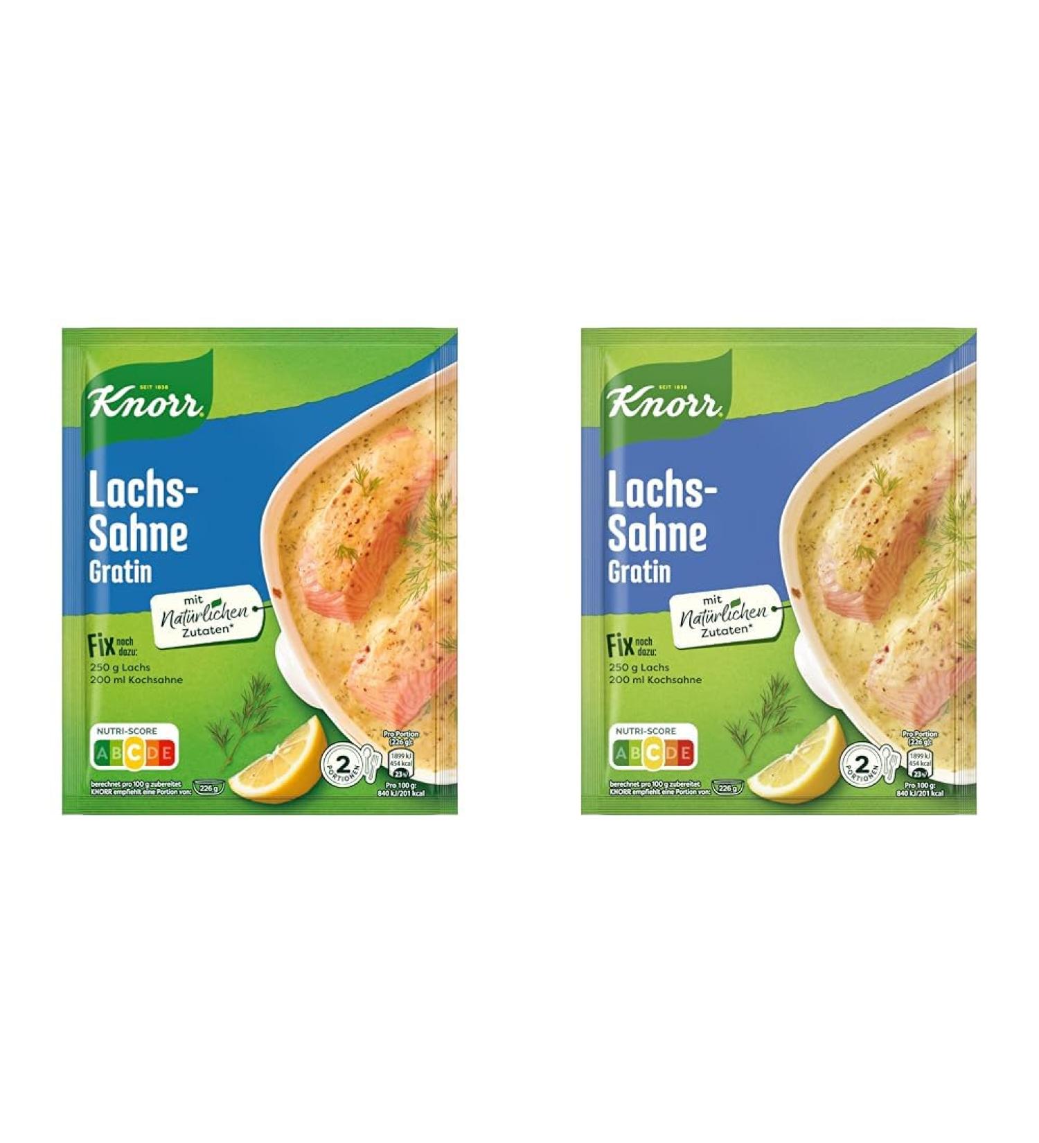 Buy Knorr Salmon Cream Gratin Mix - 2 Portions of Delicious Casserole with Natural Ingredients | International Shipping Available - Buy Online on SooperMarket.com