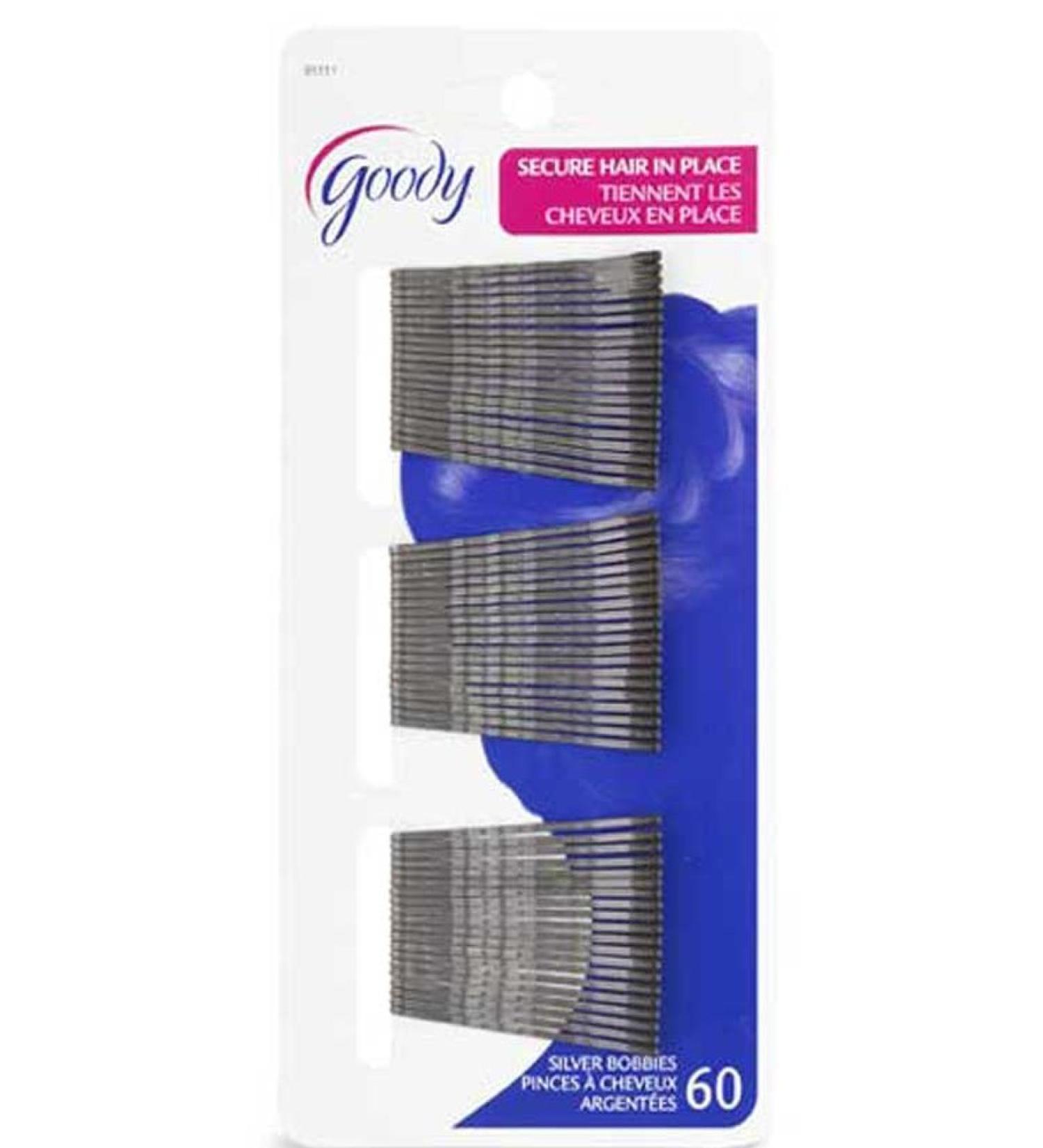 Goody Bobby Pins Silver 2 Inch 60 Count