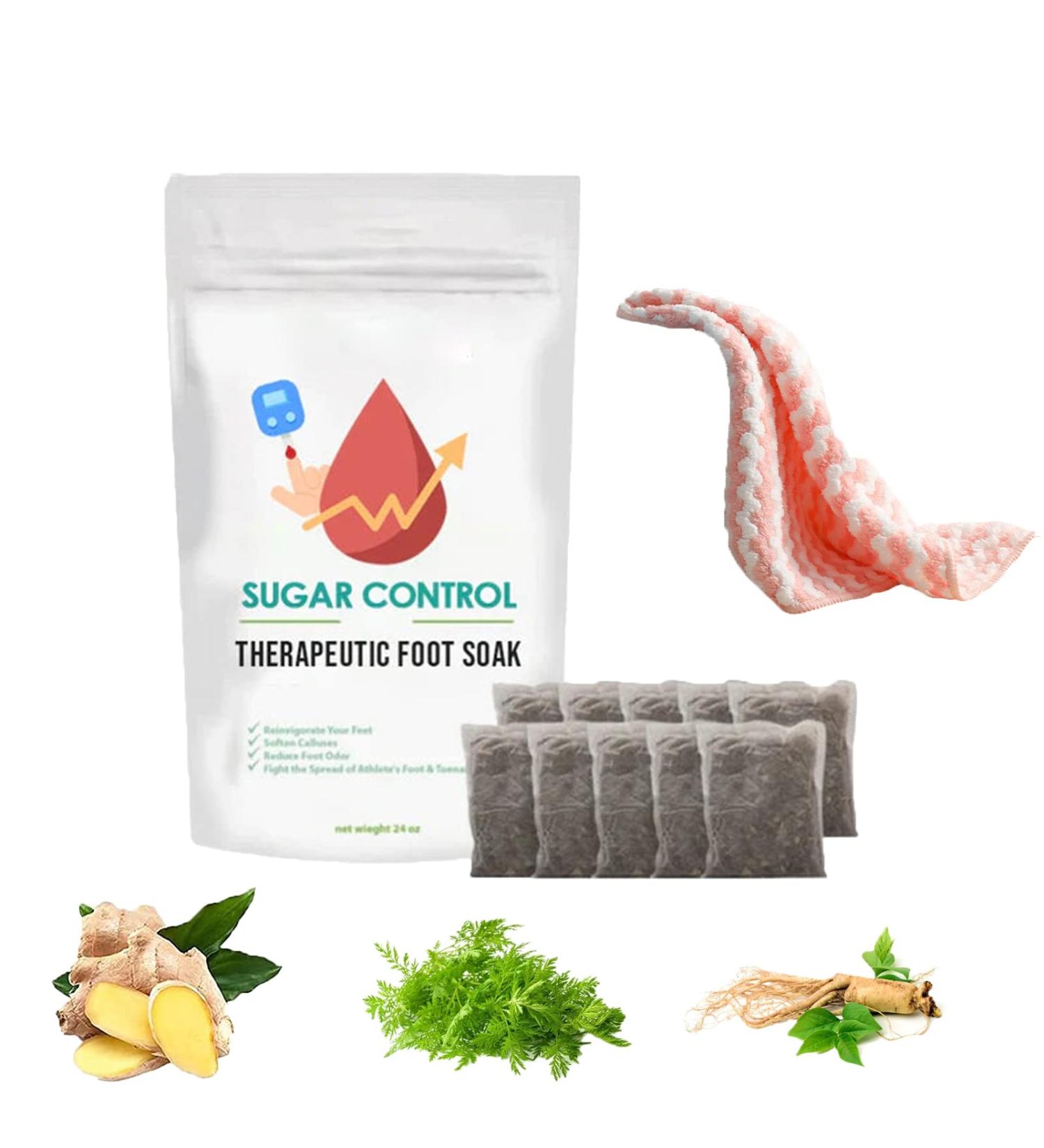 Healthify Sugar Control Therapeutic Foot Soak Sugar Control Therapeutic Foot Soak Bag Blood Sugar Control Therapeutic Foot Soak Sugar Control Soak Foot Salt (10PCS) - Buy Online on SooperMarket.com