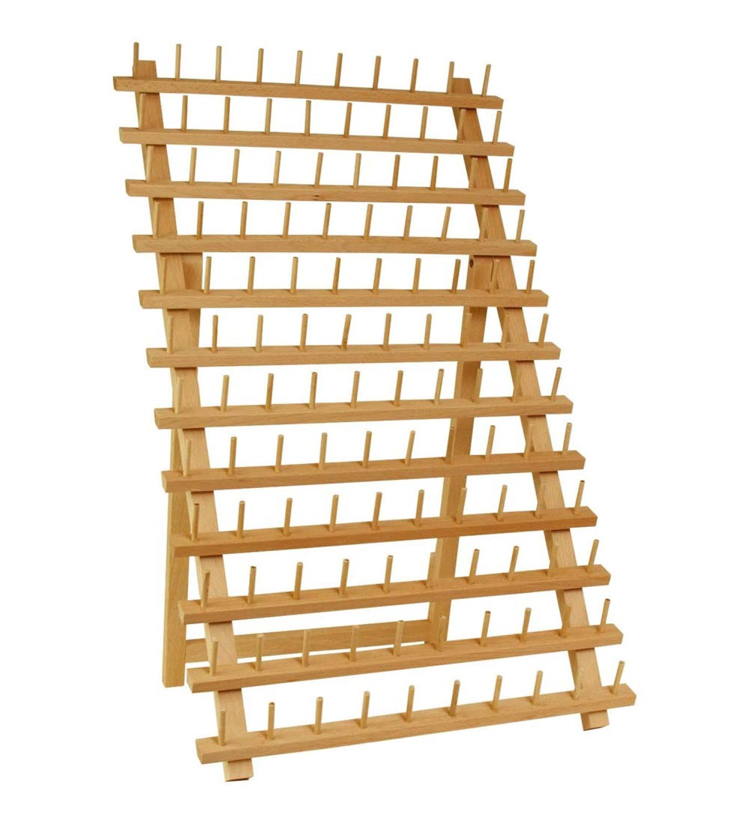 120-Spool Wooden Thread Holder Organizer for Sewing & Embroidery - Buy Online on SooperMarket.com