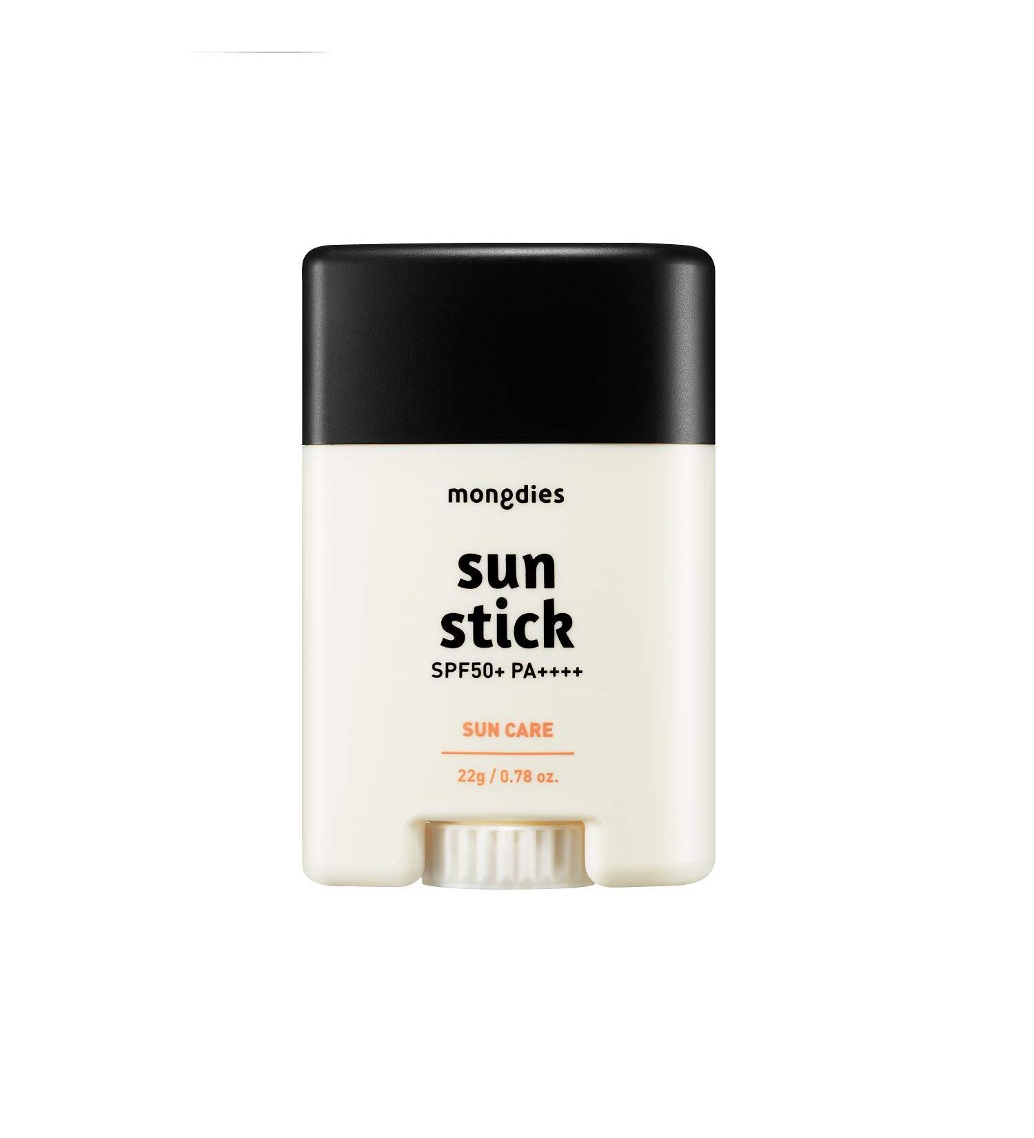 Mongdies Sun Stick SPF 50+ PA++++ - Non-Chemical Lightweight No White Cast EWG Green Ingredients Safe for All Ages Travel-Friendly - 22g - Buy Online on SooperMarket.com