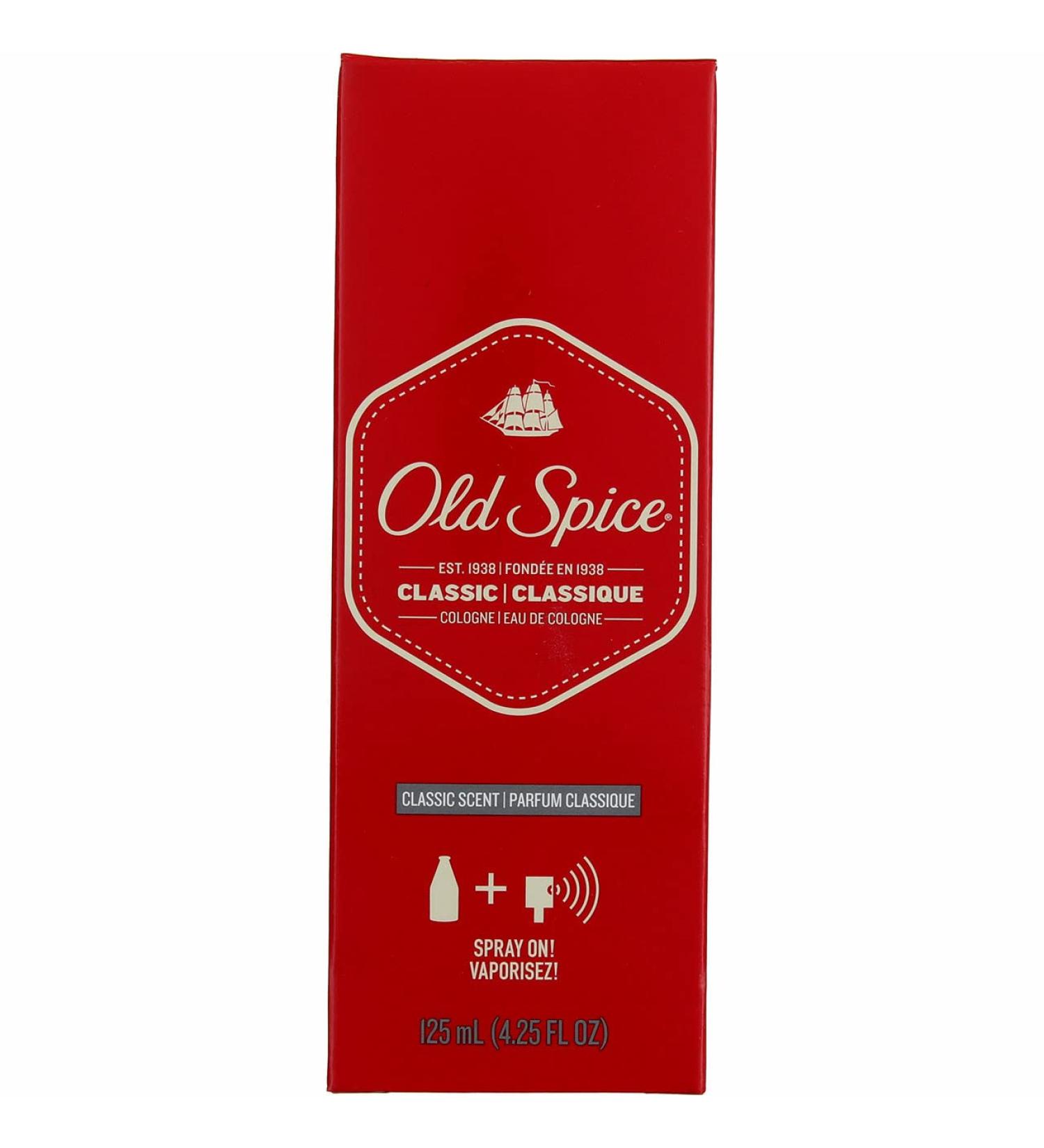 Old Spice Classic Cologne Spray 4.25 oz (Pack of 2) - Buy Online on SooperMarket.com