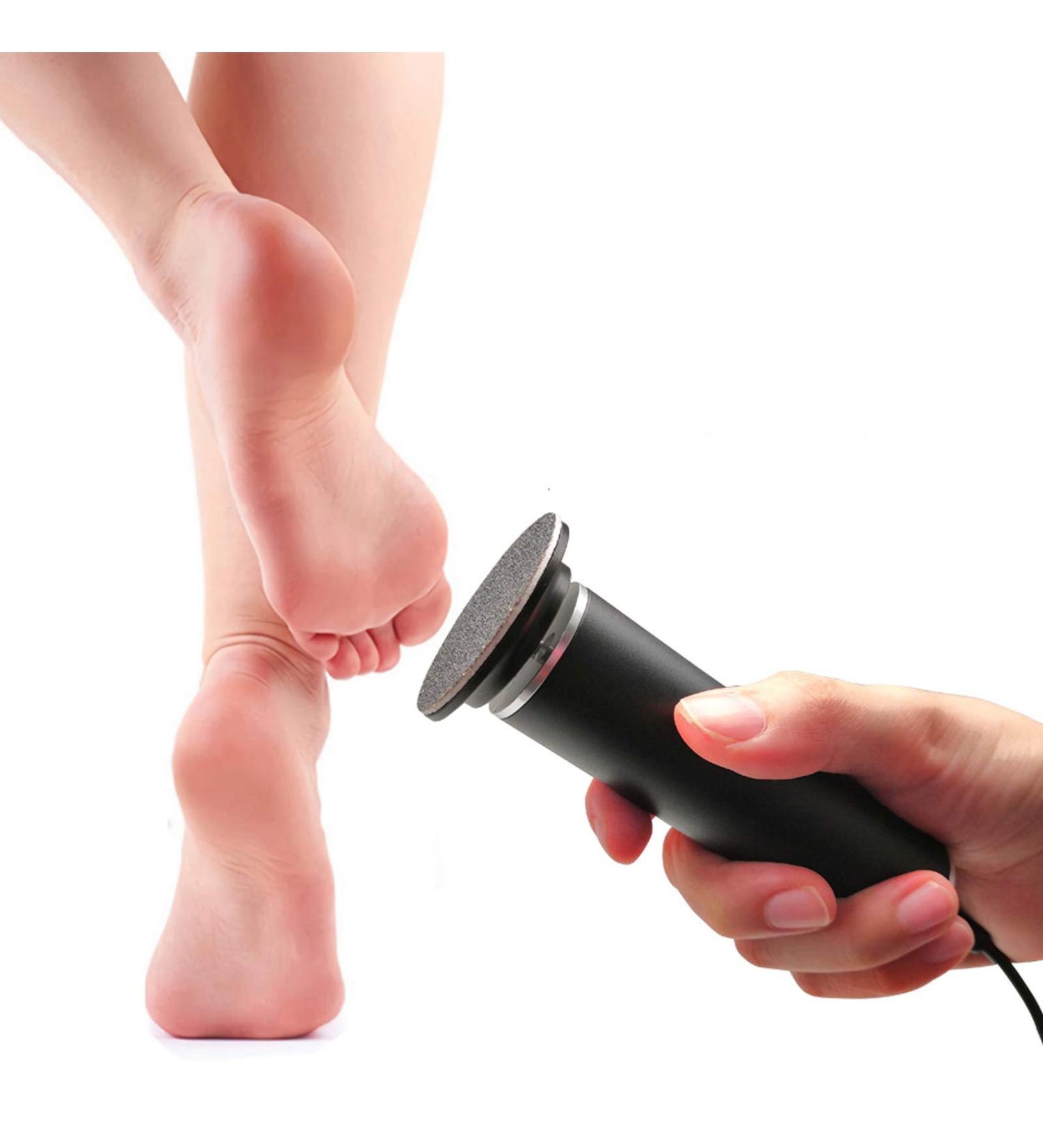 Electric Foot Callus Remover (Speed Adjustable) with 60pcs Replacement Pads Professional Pedicure Foot File Sander Tool for Women Men Dead Dry Hard Skin Removal (Black) - Buy Online on SooperMarket.com
