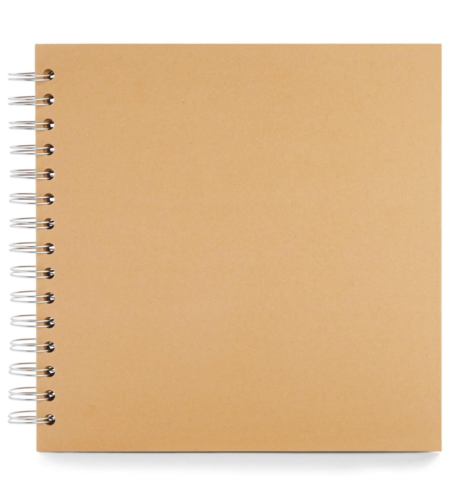 80 Pages Hardcover Kraft Scrapbook Album - Blank 8x8 Inch Journal for Scrapbooking - Buy Online on SooperMarket.com