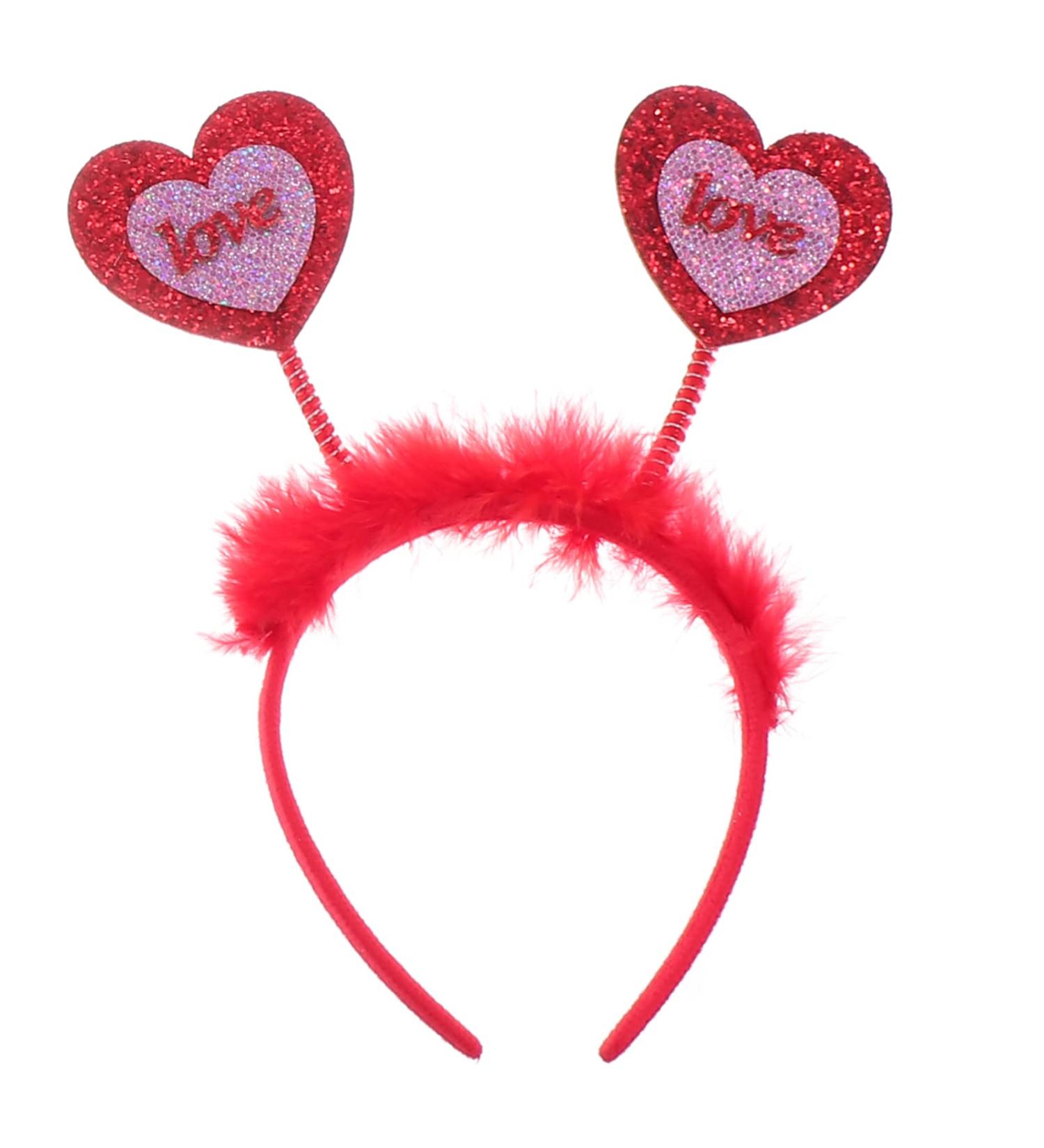 Amosfun 1pc Valentine's Day Headband Valentines Head Bopper Fancy Dress Headband Love Heart Sequin Headband Valentines Love Headpiece Alien Headband Wedding Party Supplies Miss Gritbo - Buy Online on SooperMarket.com