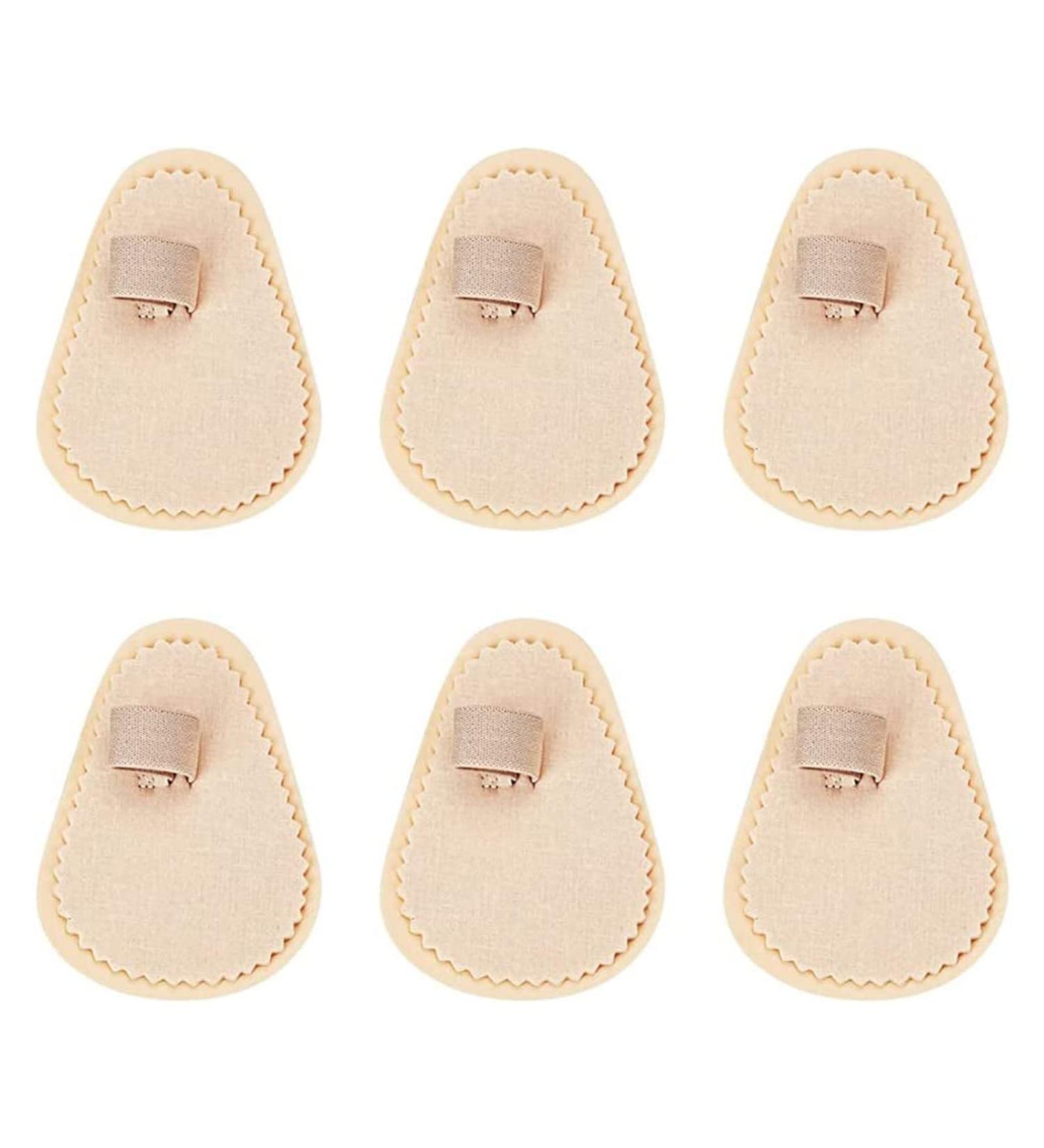 6 Piece Hammer Toe Straightener Set - Toe Splint for Crooked, Overlapping Toes & Corn Removers - Khaki, One Size - Buy Online on SooperMarket.com