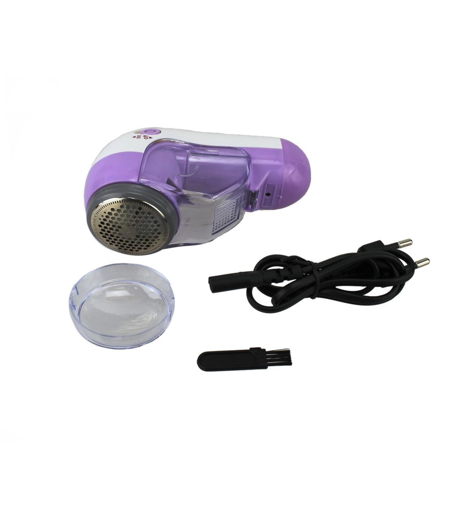 Lint remover with mains operation Lint shaver with collecting container Lint cutter Wool shaver Textile shaver (purple)