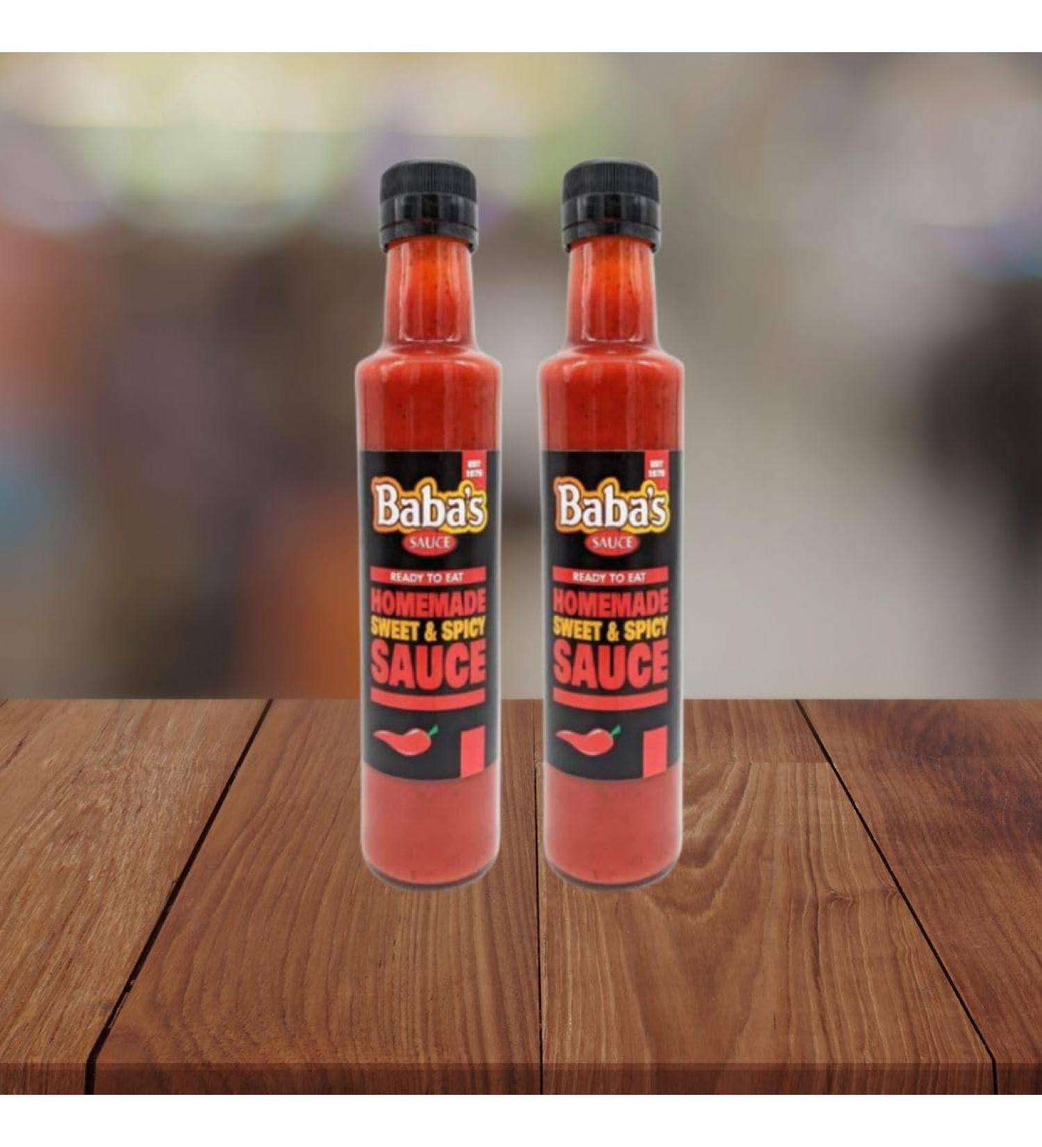 2 x Baba's Sweet & Spicy Sauce - 250ml