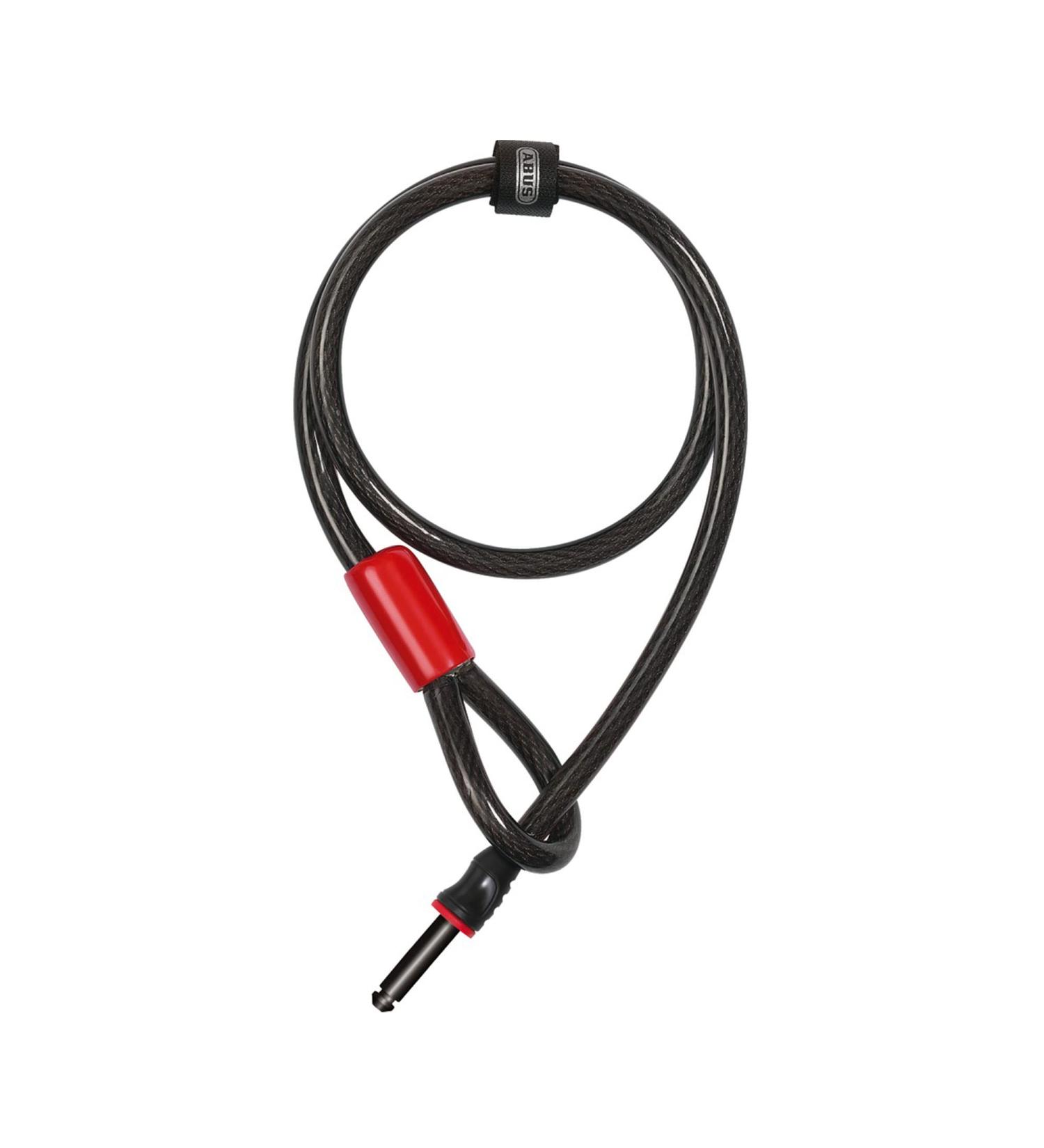 Abus Frame Lock Cable Adaptor - 12mm Thick Steel Cable 100cm Length | Secure Bicycle Lock Black - Buy Online on SooperMarket.com