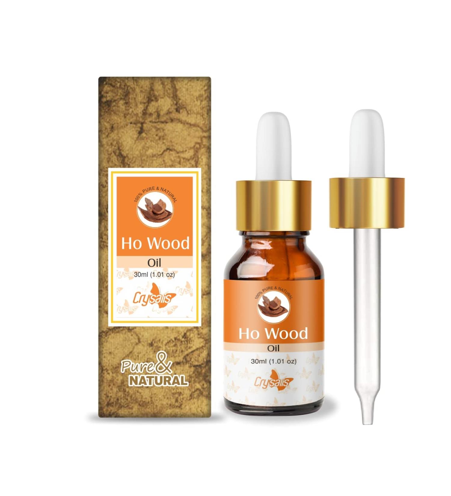 Crysalis Ho Wood oil (Cinnamomum Camphora) Oil |100% Pure & Natural Undiluted Essential Oil- 30 ml with Dropper - Buy Online on SooperMarket.com