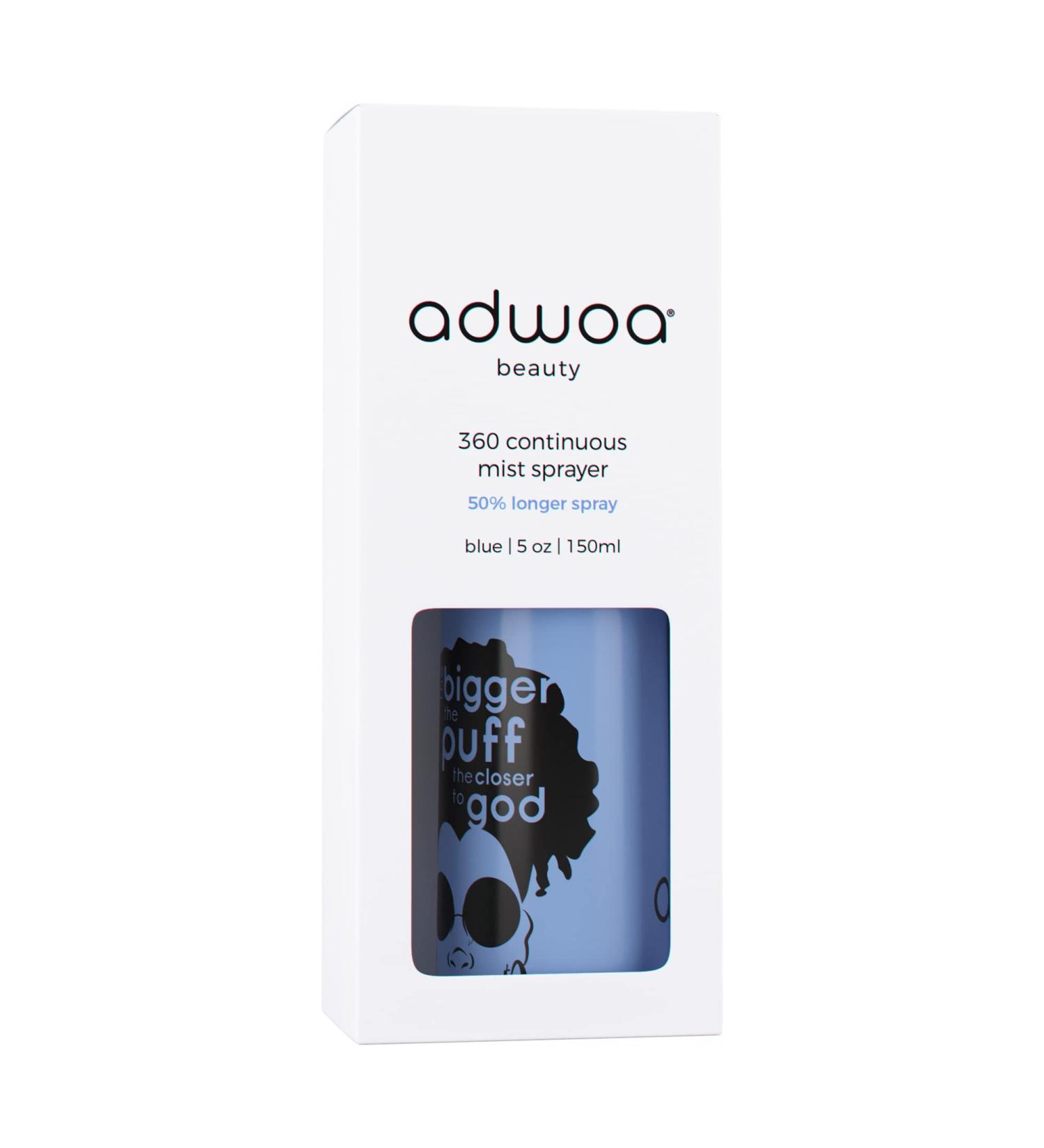Adwoa Beauty Blue Custom Ultra Fine Mist Spray Bottle - Refillable & Reusable 5oz for Hair Skin Home & Pet Care - Buy Online on SooperMarket.com