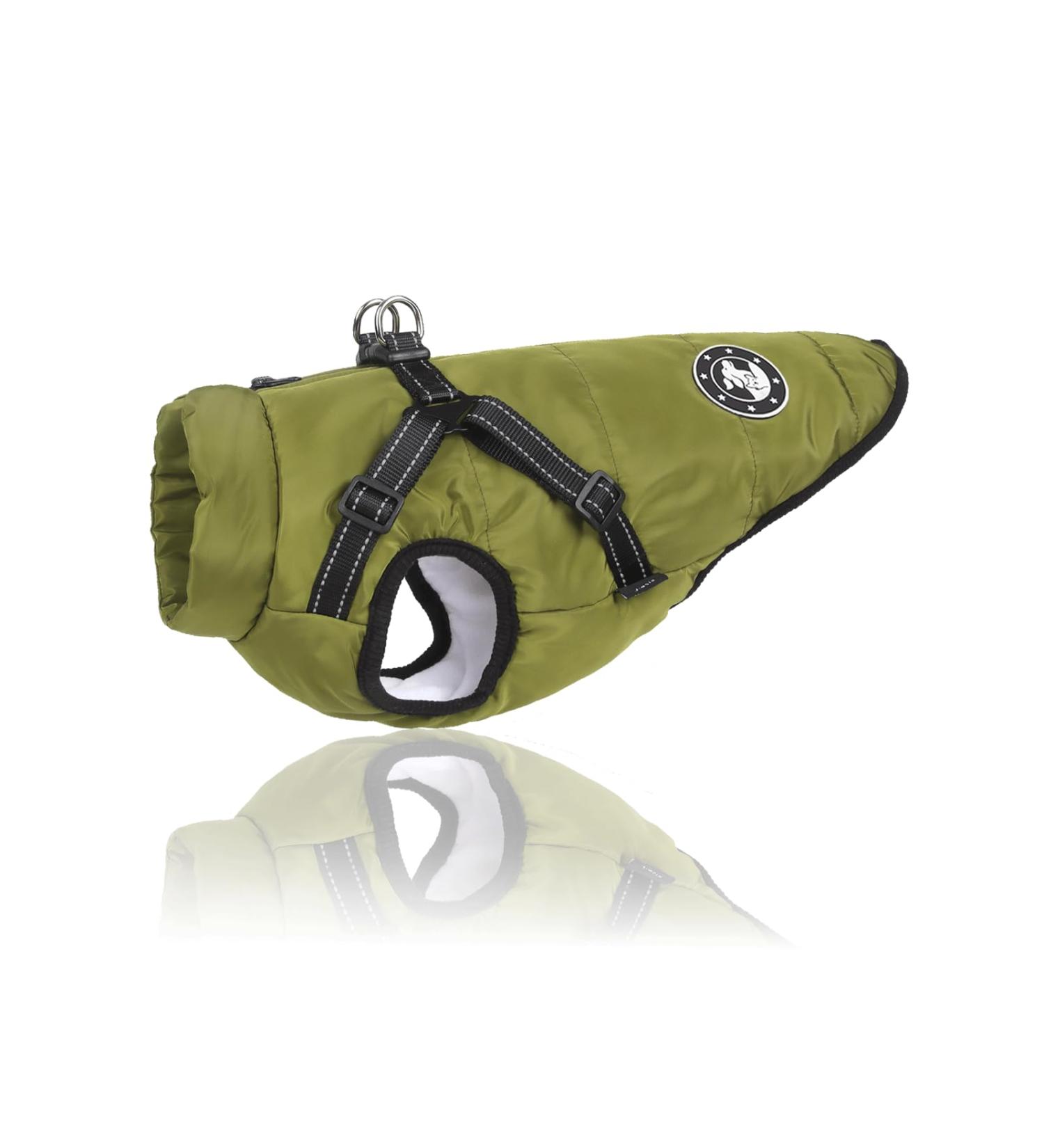 Luowan Waterproof Dog Coat for French Bulldogs | Warm Vest & Dog Jacket for Small Dogs (S Green) - Multi-Sizes Available - Buy Online on SooperMarket.com