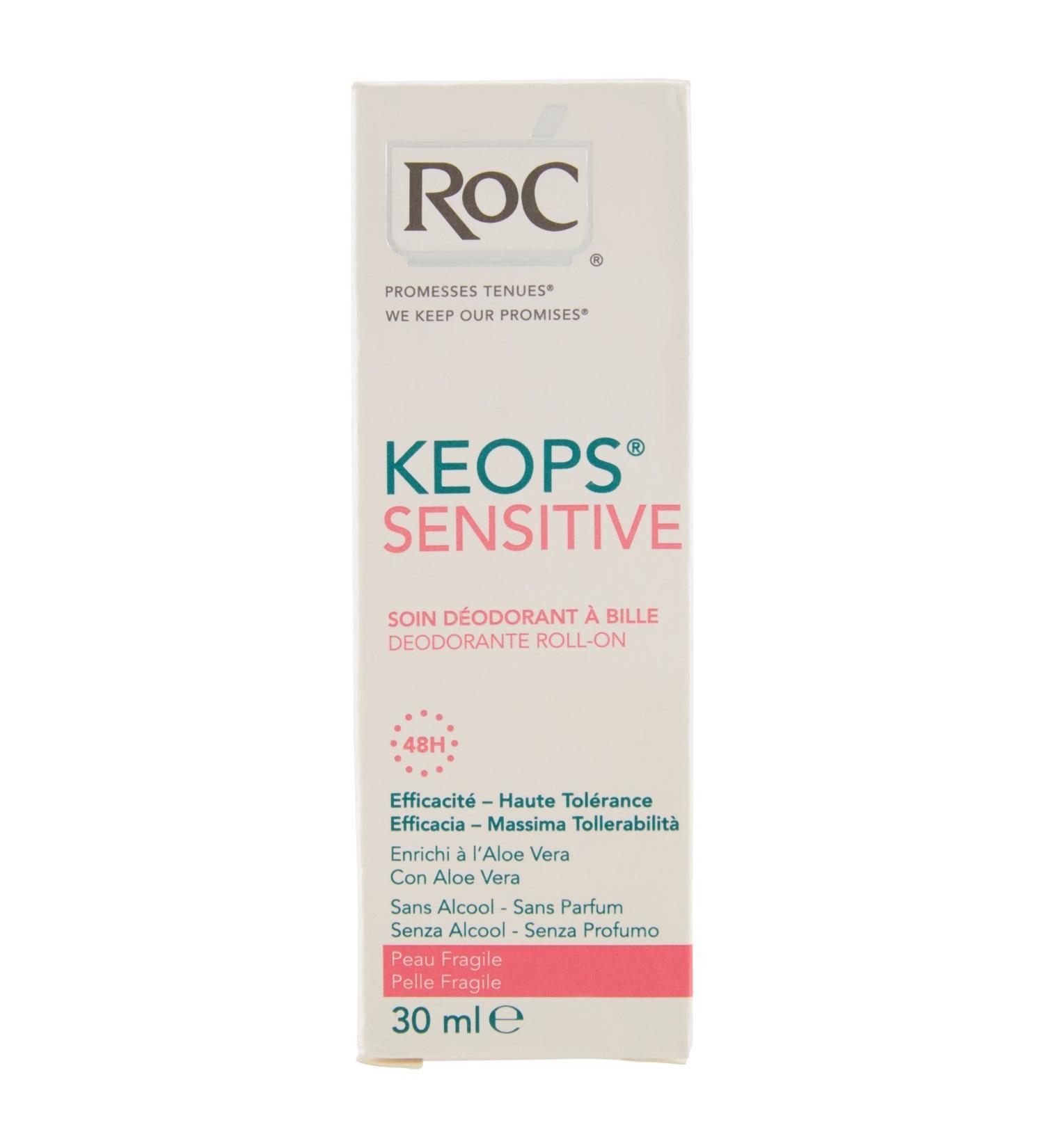 RoC Keops Fragile Skin Care Roll-on 30ml - Gentle Protection for Delicate Skin - Buy Online on SooperMarket.com