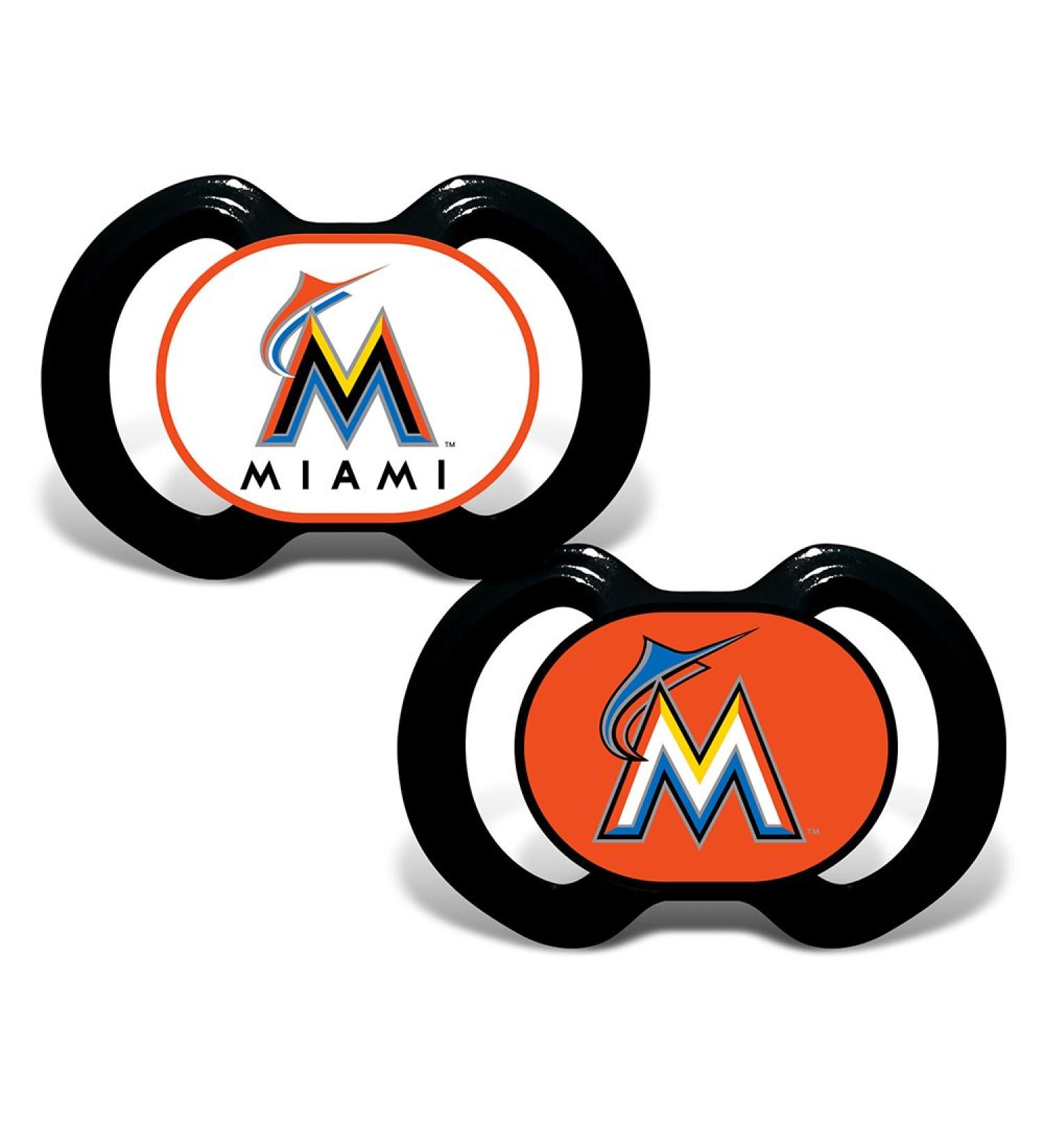 MasterPieces MIM2000: Miami Marlins Pacifier 2-Pack