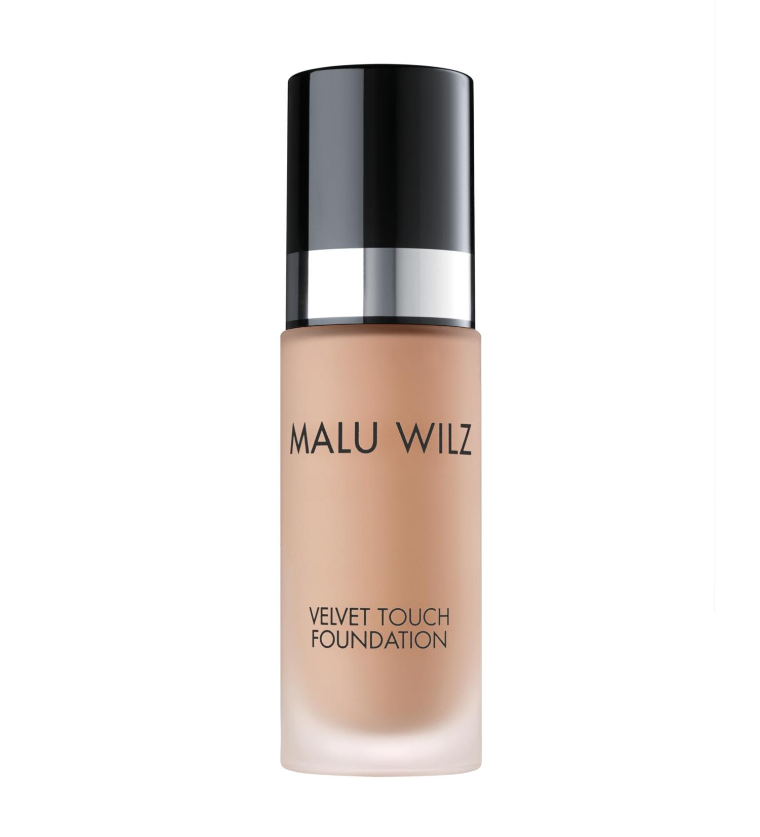 Malu Wilz Velvet Touch Foundation - Vanilla Ice Cream 30ml | Flawless Skin Conceals Dark Circles & Wrinkles | Skincare Makeup | International Shipping - Buy Online on SooperMarket.com