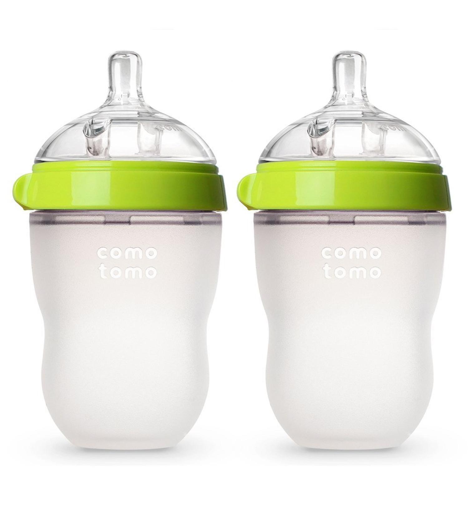 Comotomo Baby Bottle Green 8 oz (2 Pack) - BPA-Free & Easy to Clean - Buy Online on SooperMarket.com