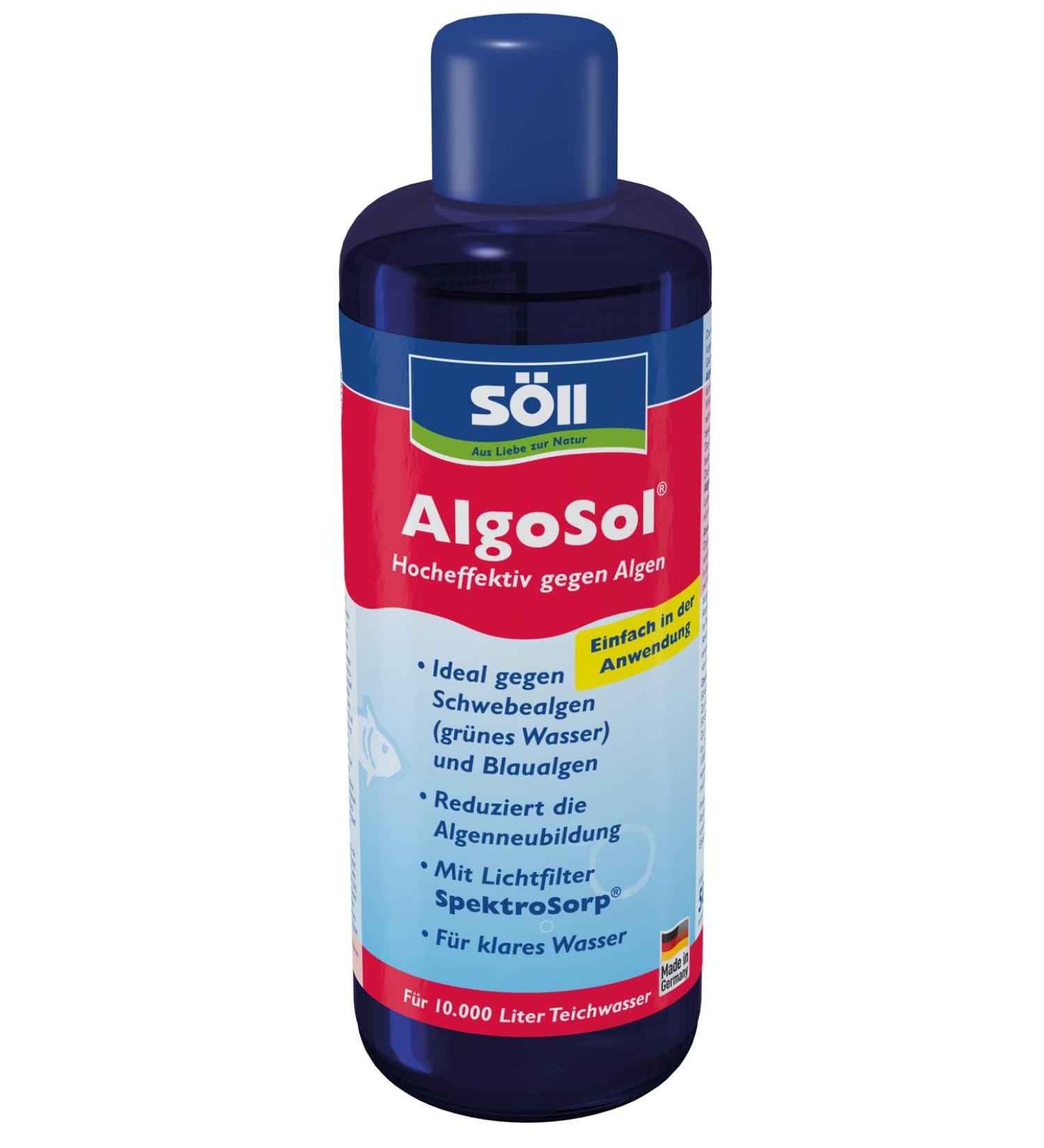 Buy S ll 80533 Algosol Pond Care - Effective Algae Treatment 500 ml for 10 000 L | International Shipping Available - Buy Online on SooperMarket.com