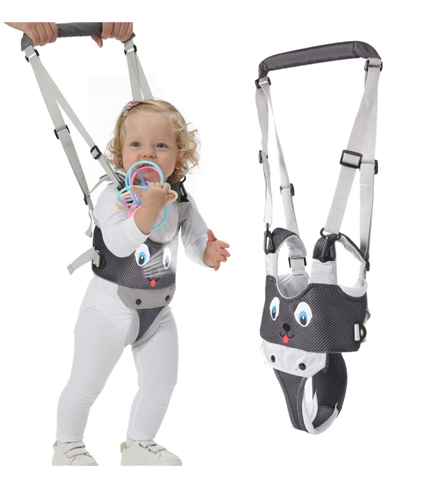 IULONEE Baby Walking Harness Breathable Mesh Handheld Toddler Helper Assistant Child Walker Help Standing Up and Walking Belt Learning Helper Infant Safety Harness for 7-24 Month Baby (Mesh Grey) - Buy Online on SooperMarket.com