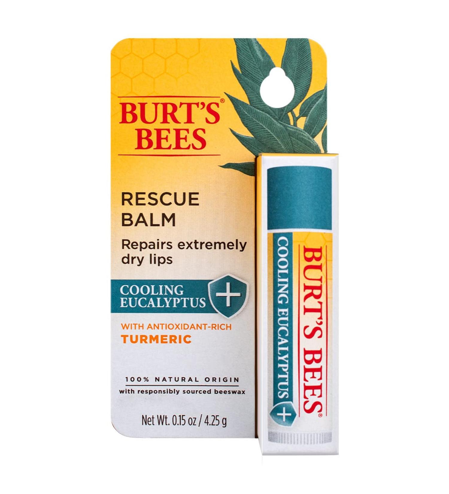 Burt's Bees Lip Balm Rescue Cooling .15 oz - Soothing Lip Care - Buy Online on SooperMarket.com