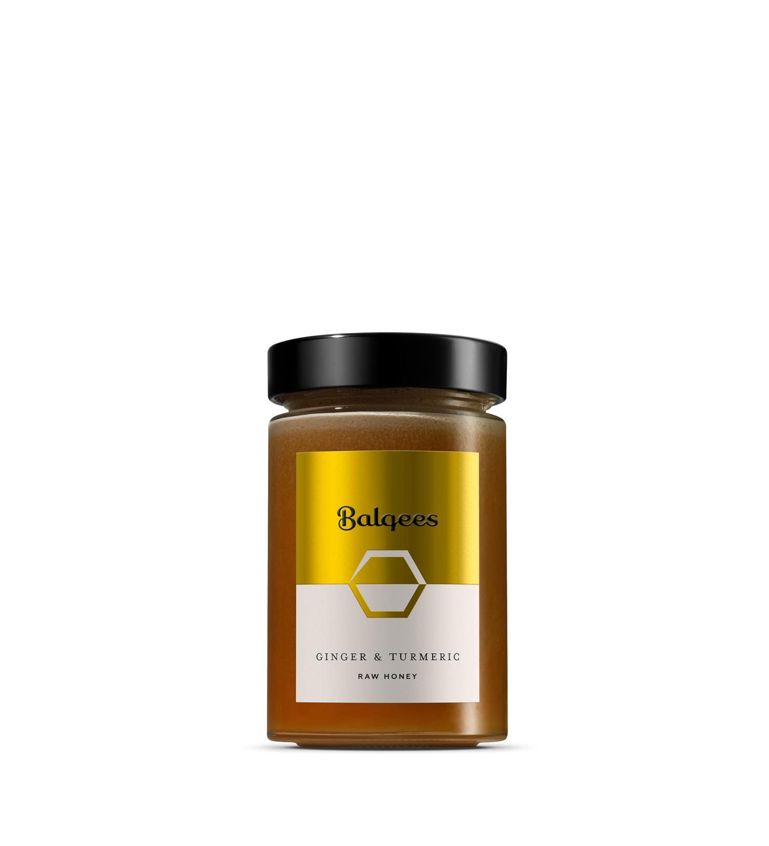 Balqees Raw Honey Ginger & Turmeric Fusion (250g) 250 g (Pack of 1)