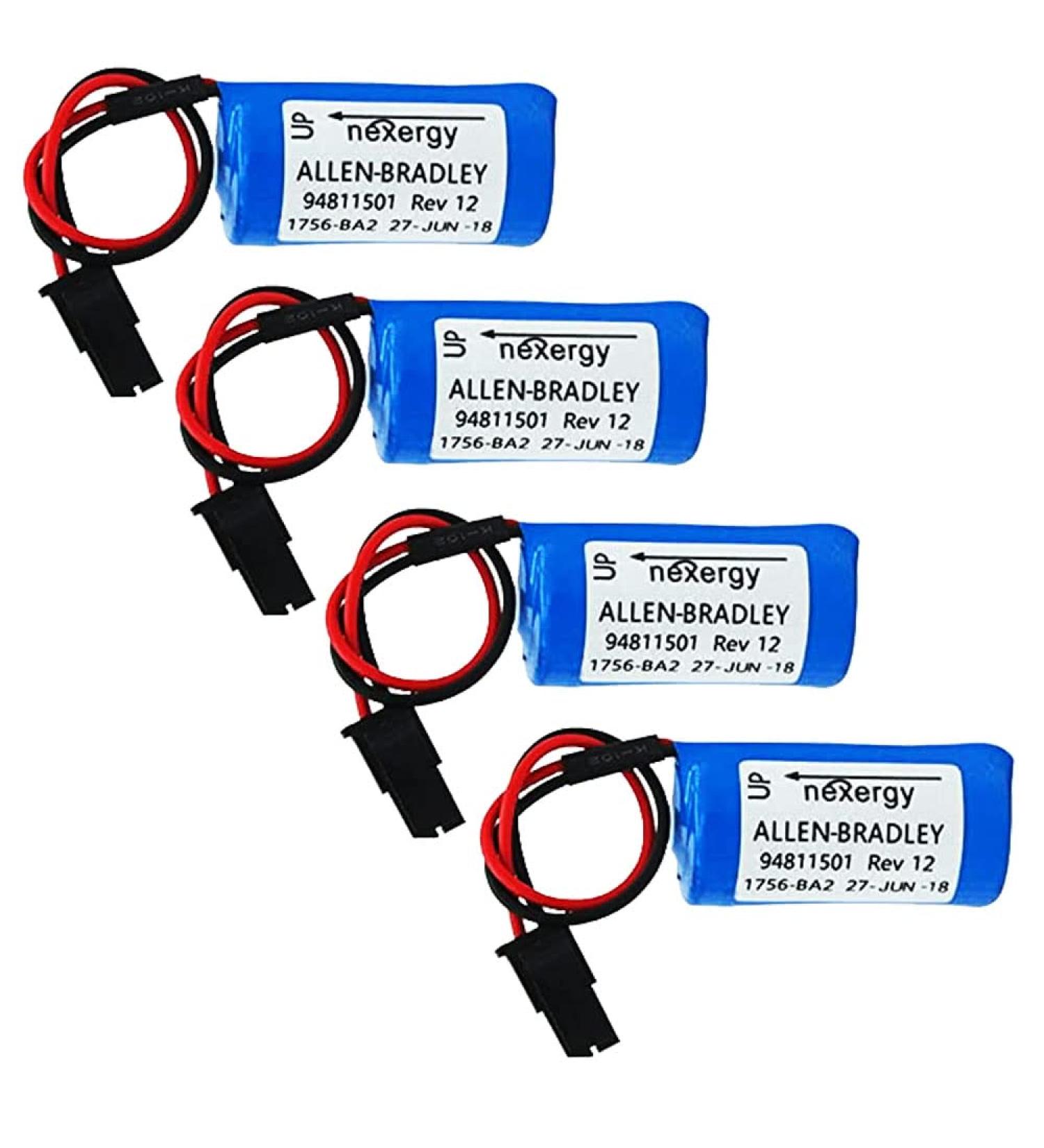 4-Pack 3V 1756-BA2 BR2/3A-AB PLC Battery - 1800mAh Replacement for Allen Bradley - International Shipping Available - Buy Online on SooperMarket.com