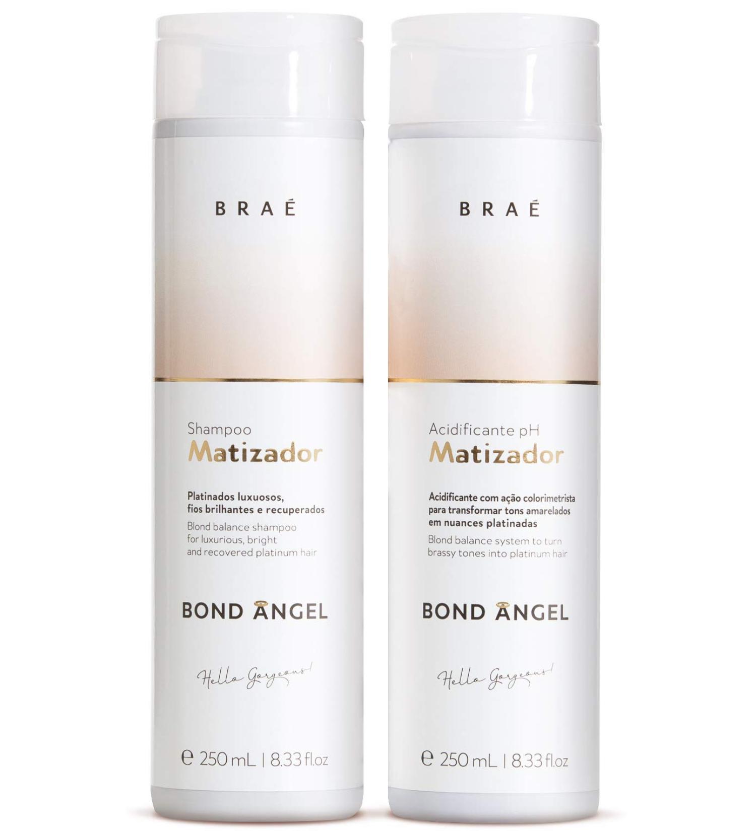 BRA Purple Shampoo & Toning Treatment Set - Acai & Barbados Cherry for Blonde Platinum Gray Ash Silver Hair - 8.33 fl oz | International Shipping Available - Buy Online on SooperMarket.com