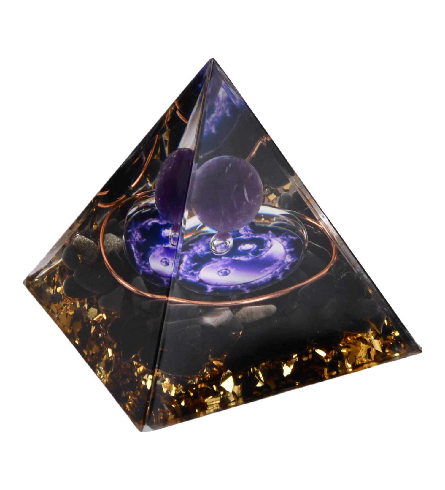 Nivofu Moonstone Crystal Pyramid Crystal Energy Tower Healing Crystals Pyramid Reiki Chakra Crushed Stone Negative Energy Remover for Meditation Reiki Healing Home Office Crystal Decoration - Buy Online on SooperMarket.com